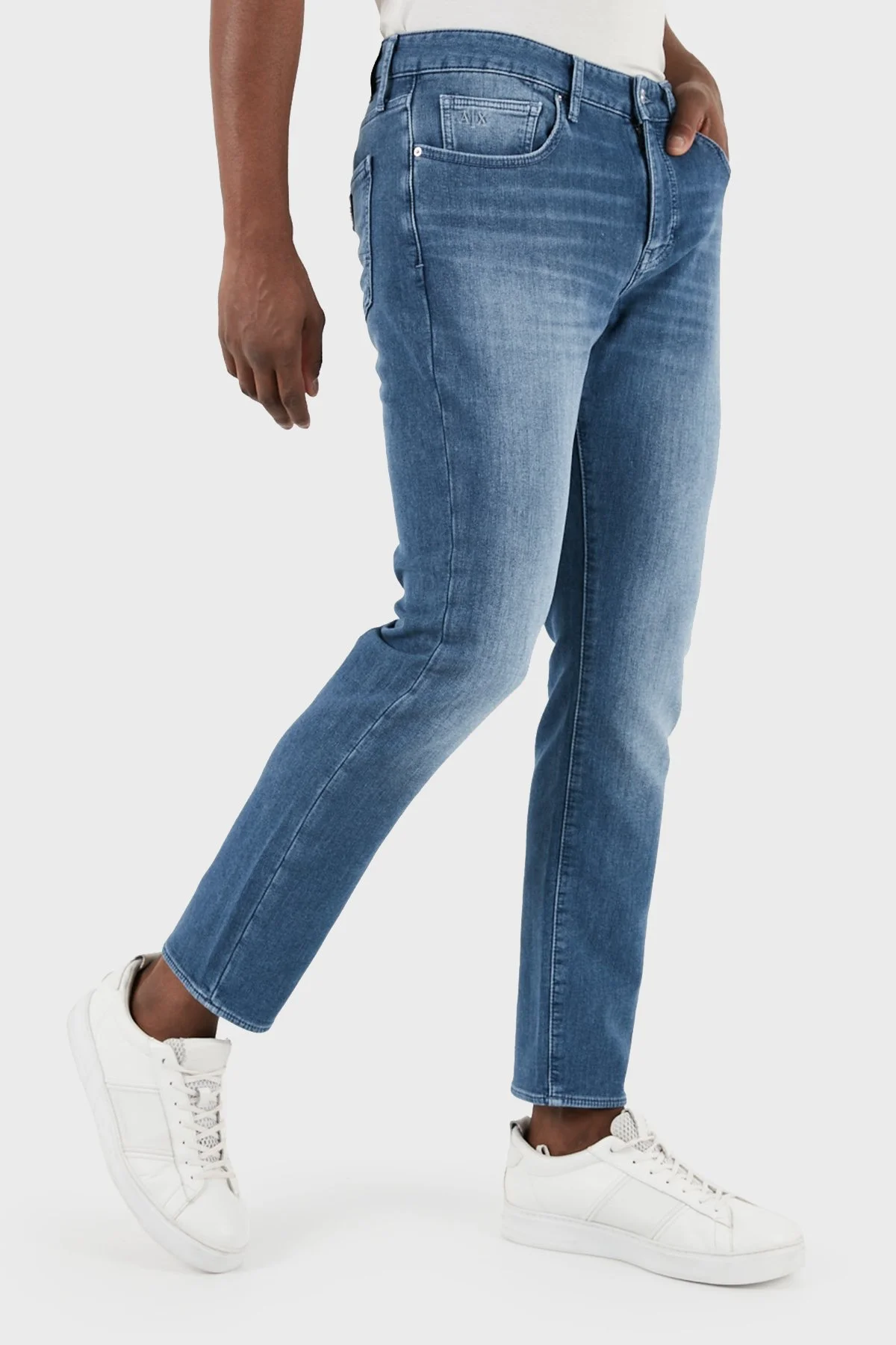 Armani Exchange J14 Normal Bel Slim Fit Jeans Erkek Kot Pantolon 3DZJ14 Z1TTZ 25EV MAVİ - 2