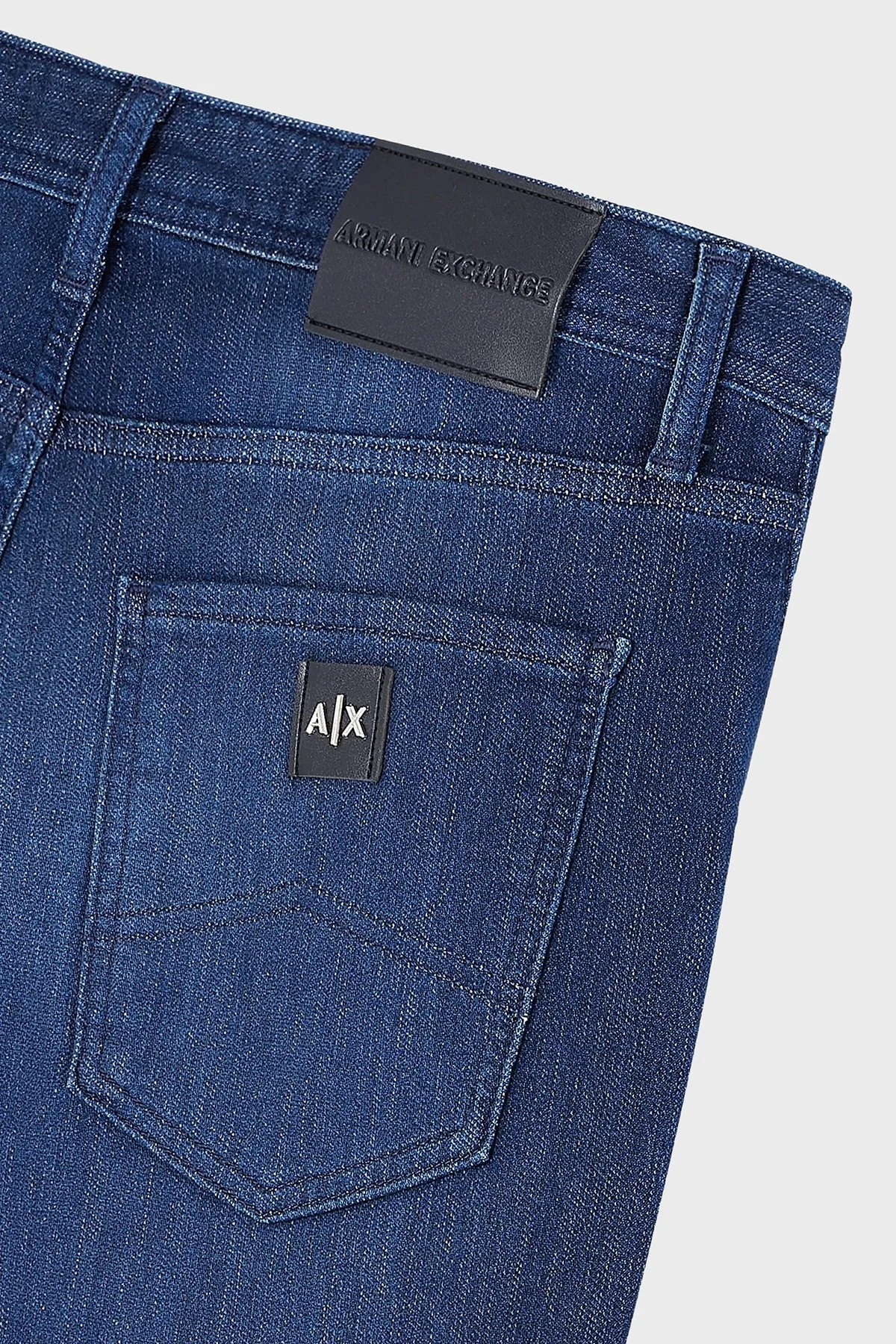 Armani Exchange J14 Normal Bel Slim Fit Jeans Erkek Kot Pantolon 3DZJ14 Z1TTZ 25EX LACİVERT - 5