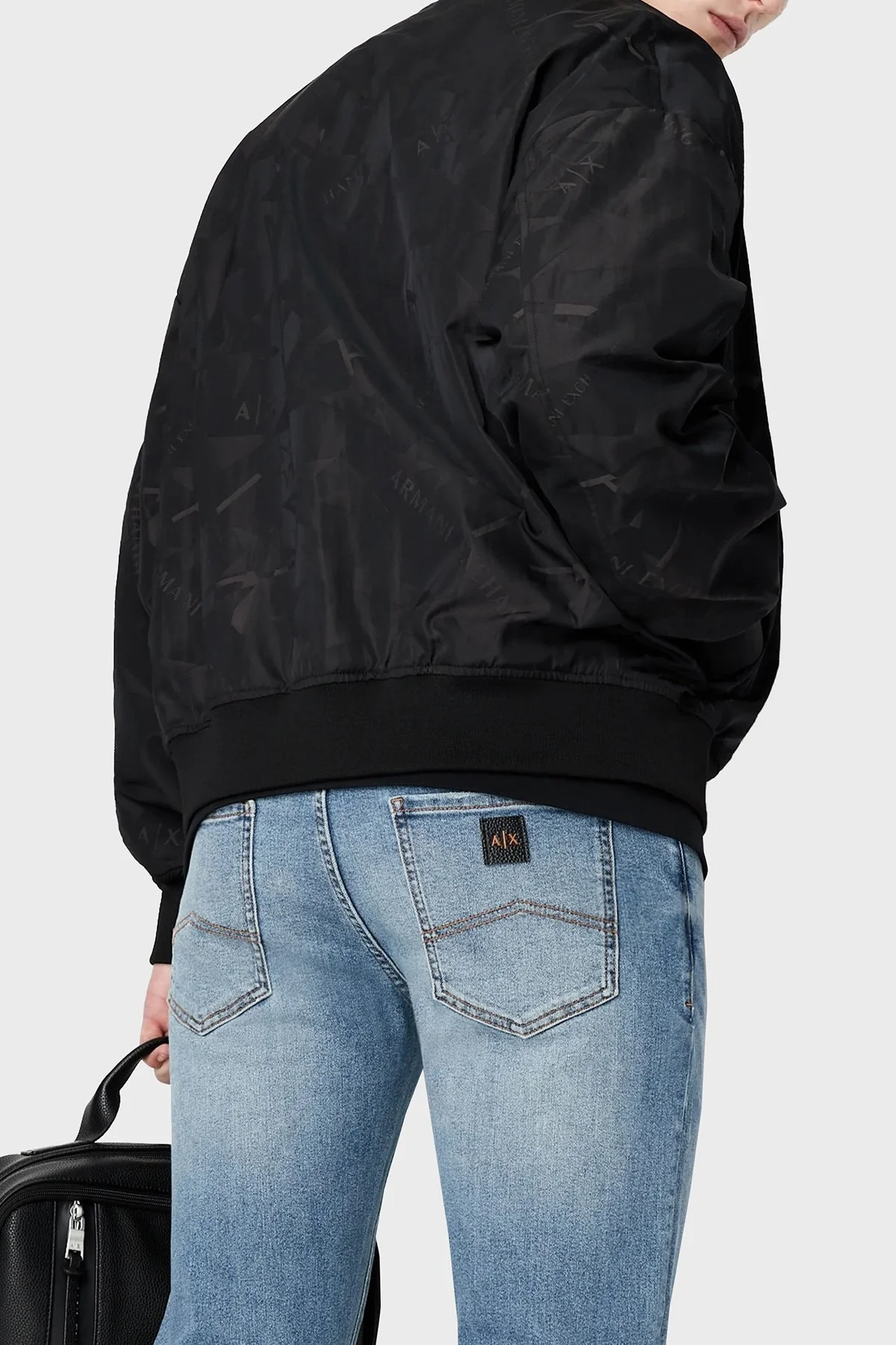 Armani Exchange J14 Pamuklu Normal Bel Skinny Fit Dar Paça Jeans Erkek Kot Pantolon 3RZJ14 Z1X3Z 1500 MAVİ - 3