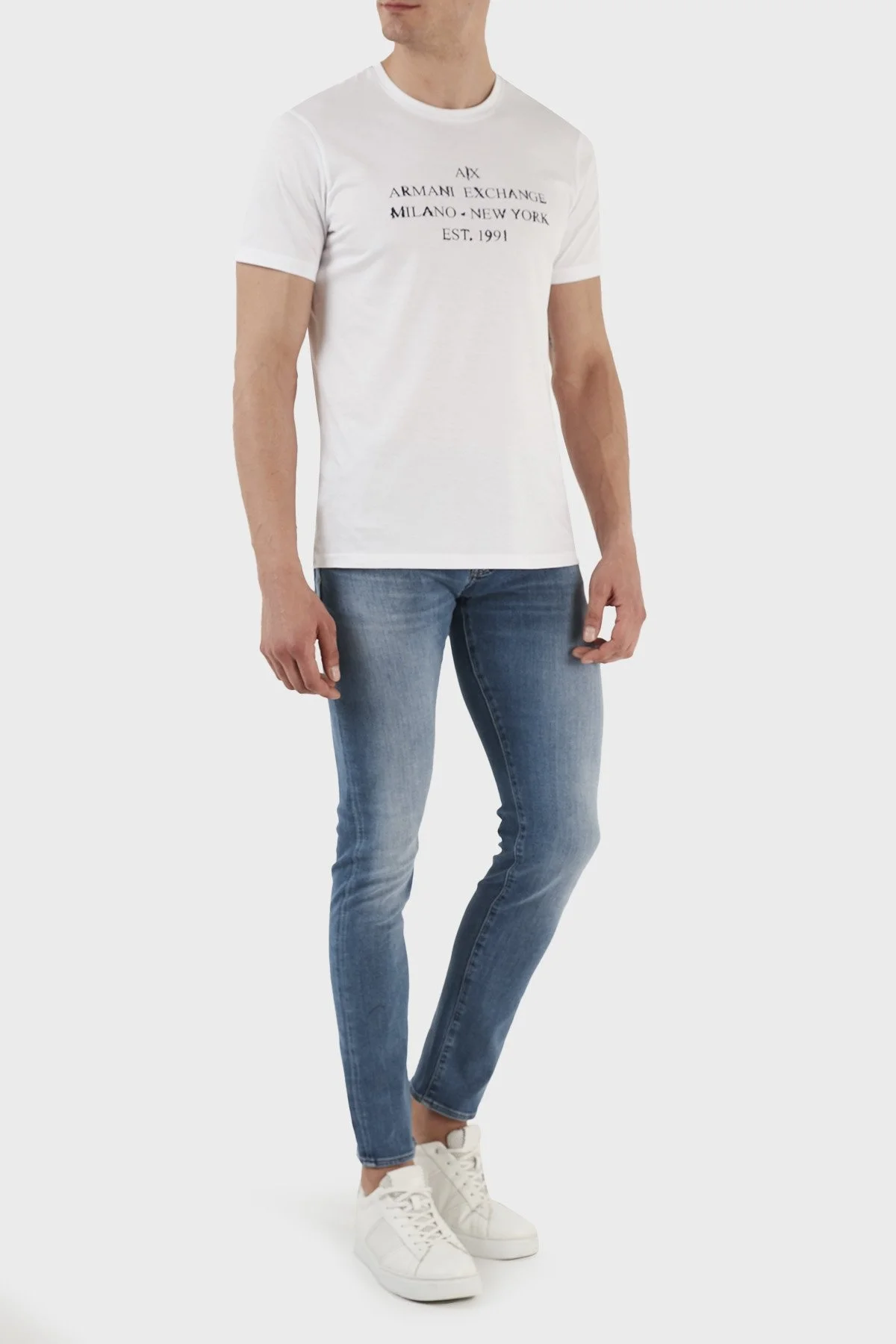 Armani Exchange J14 Pamuklu Normal Bel Skinny Fit Jeans Erkek Kot Pantolon 3RZJ14 Z2XXZ 1500 LACİVERT - 1