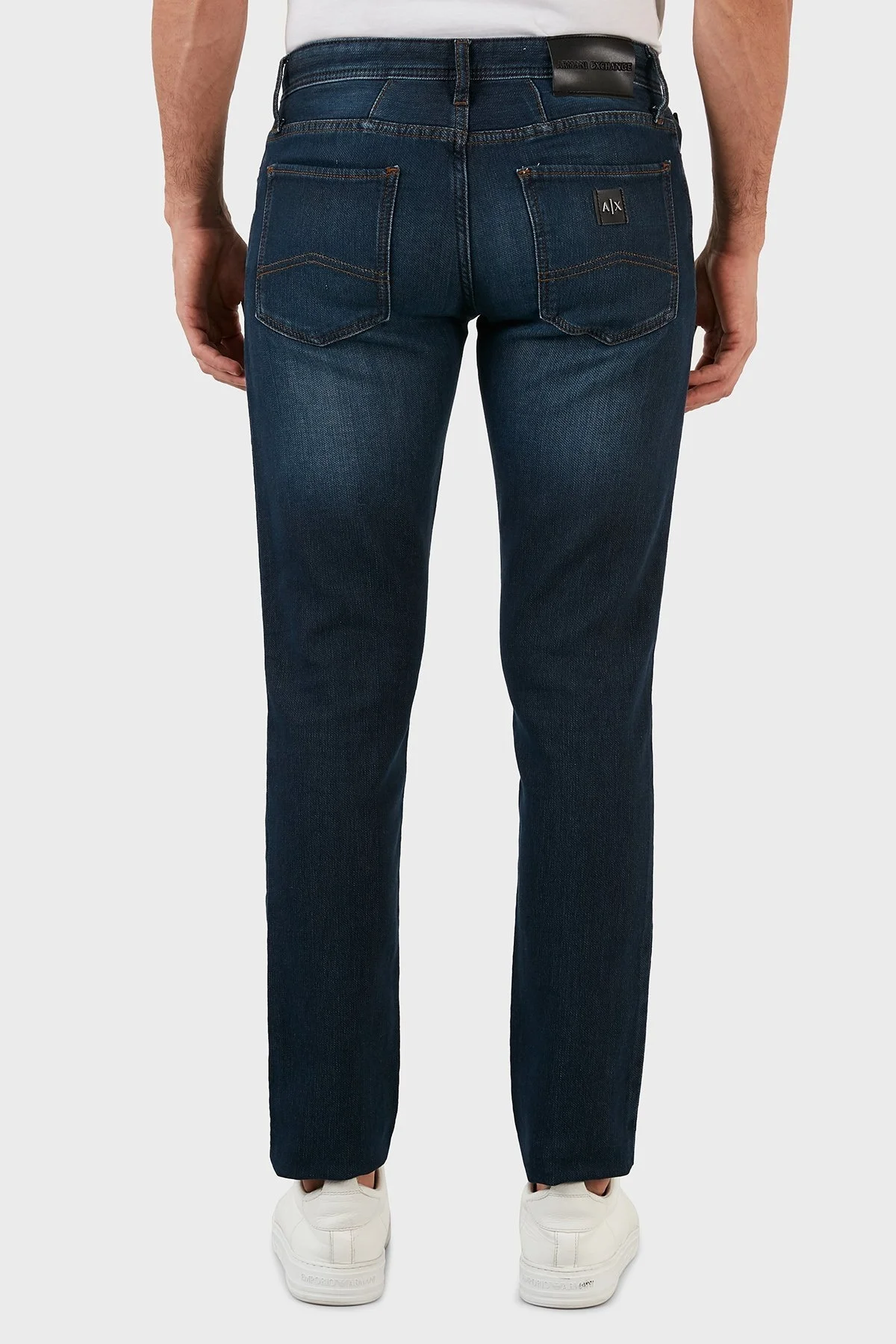 Armani Exchange J14 Pamuklu Normal Bel Skinny Fit Jeans Erkek Kot Pantolon 6LZJ14 Z2P6Z 1500 LACİVERT - 6