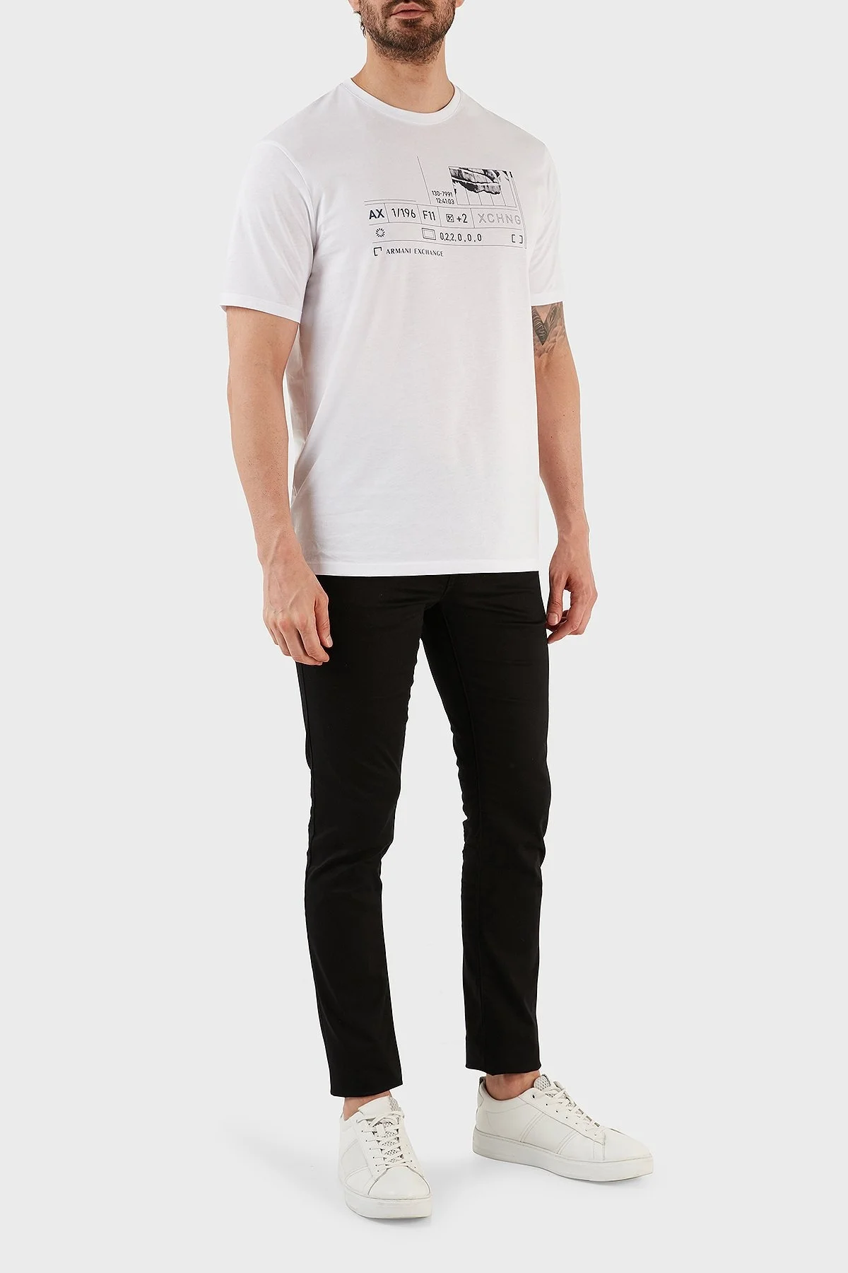 Armani Exchange J14 Pamuklu Skinny Fit Dar Paça Erkek Pantolon 8NZJ14 ZNXQZ 1200 SİYAH - 1