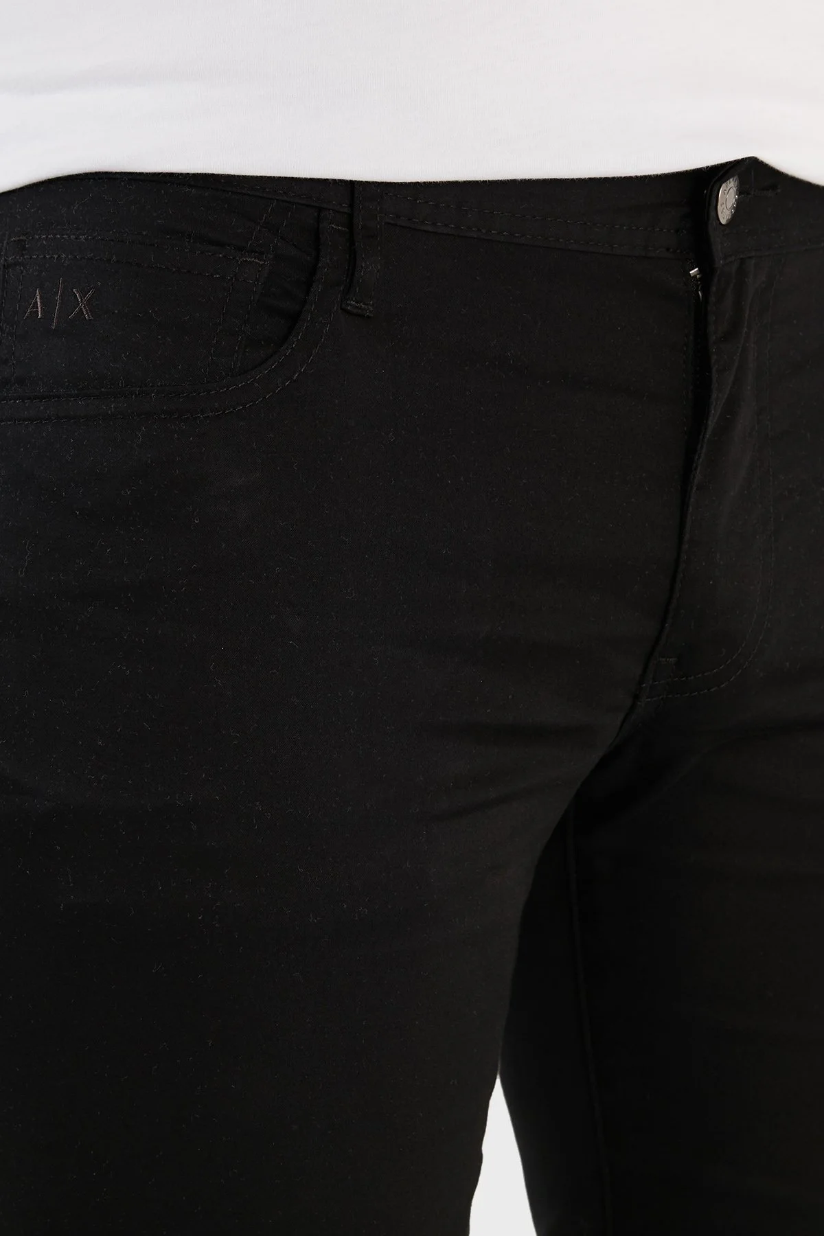 Armani Exchange J14 Pamuklu Skinny Fit Dar Paça Erkek Pantolon 8NZJ14 ZNXQZ 1200 SİYAH - 5