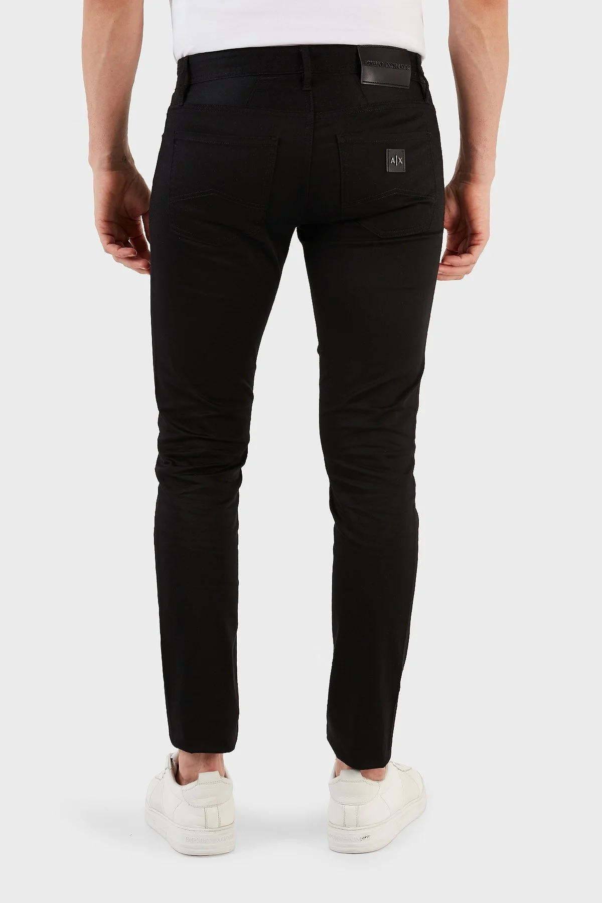 Armani Exchange J14 Pamuklu Skinny Fit Dar Paça Erkek Pantolon 8NZJ14 ZNXQZ 1200 SİYAH - 6