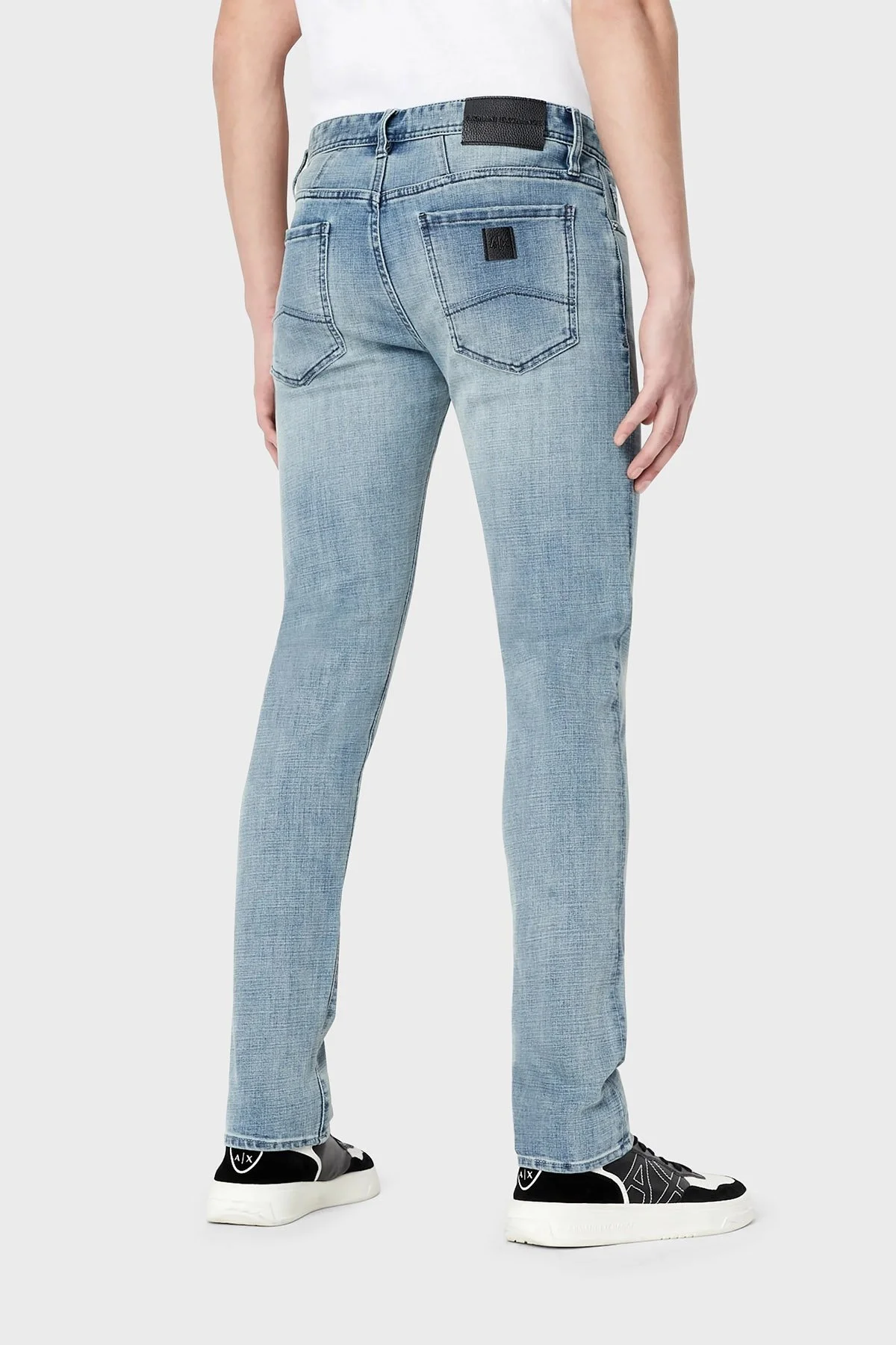 Armani Exchange J14 Streç Pamuklu Skinny Fit Jeans Erkek Kot Pantolon 3RZJ14 Z2UHZ 1500 MAVİ - 2