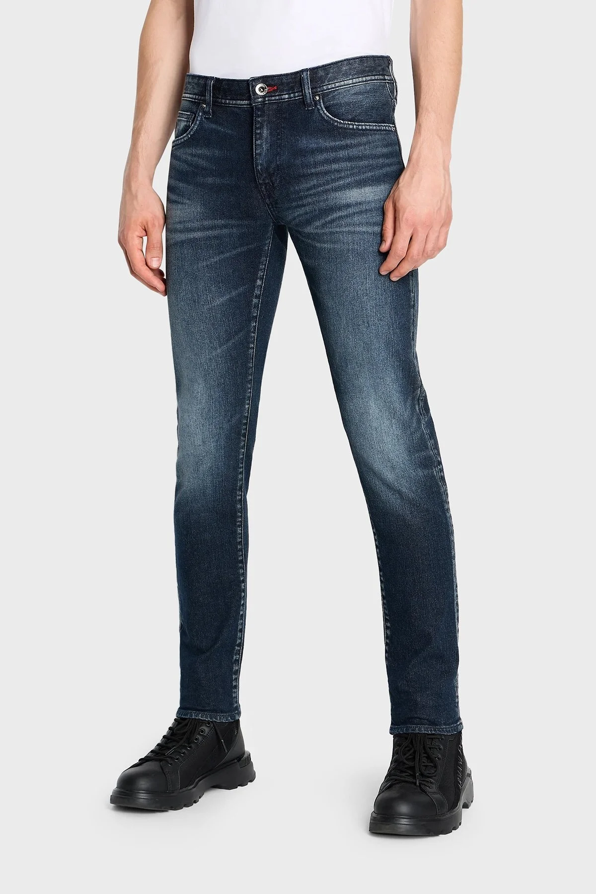 Armani Exchange J14 Streç Pamuklu Skinny Fit Jeans Erkek Kot Pantolon 6RZJ14 Z28LZ 1500 LACİVERT - 2