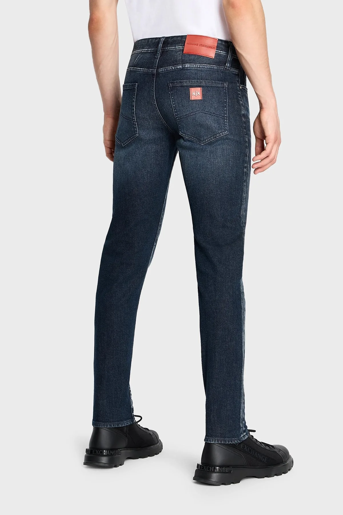 Armani Exchange J14 Streç Pamuklu Skinny Fit Jeans Erkek Kot Pantolon 6RZJ14 Z28LZ 1500 LACİVERT - 3