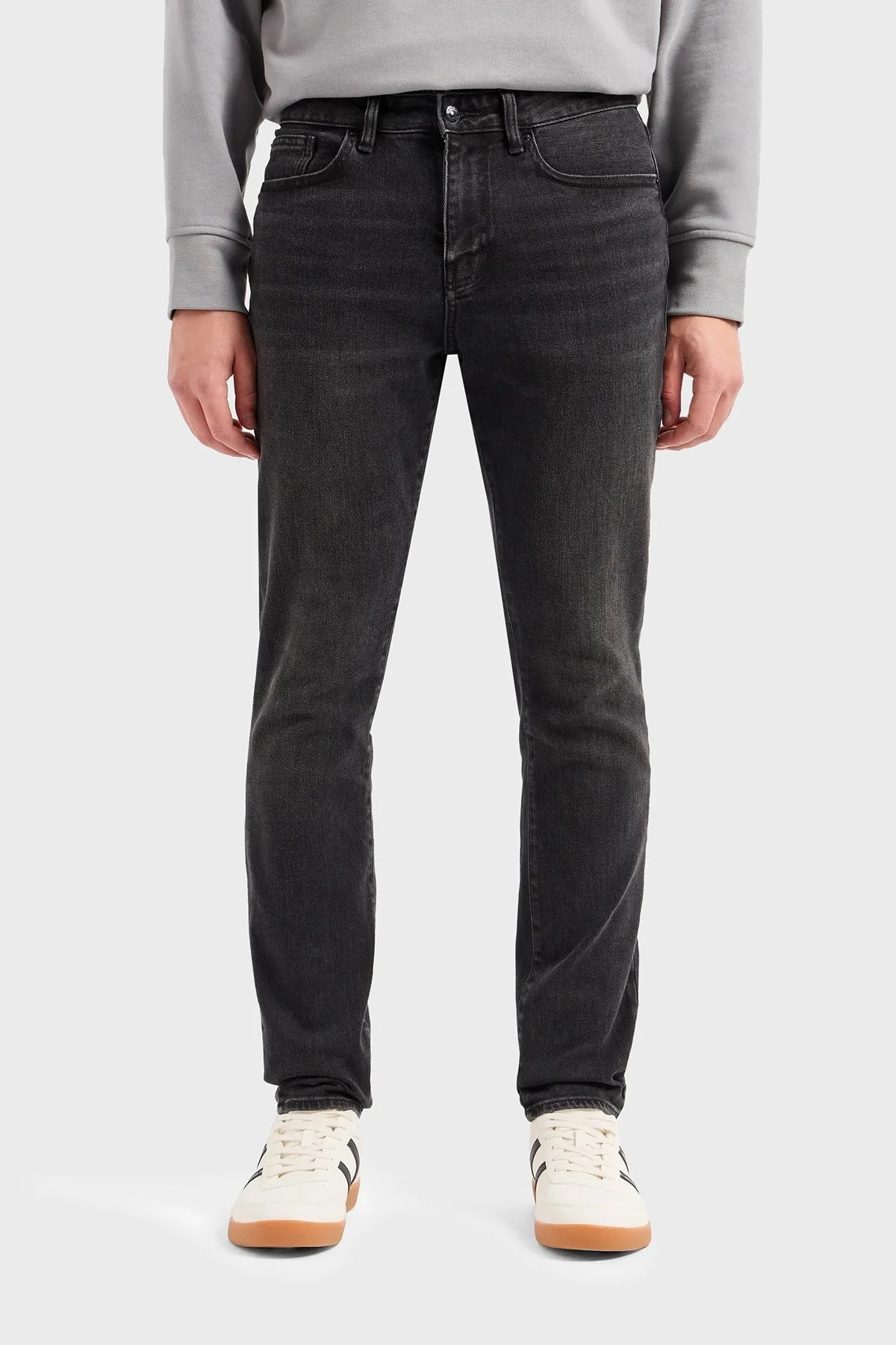 Armani Exchange J14 Yüksek Bel Skinny Fit Jeans Erkek Kot Pantolon 3DZJ14 Z1UXZ 0204 SİYAH - 1