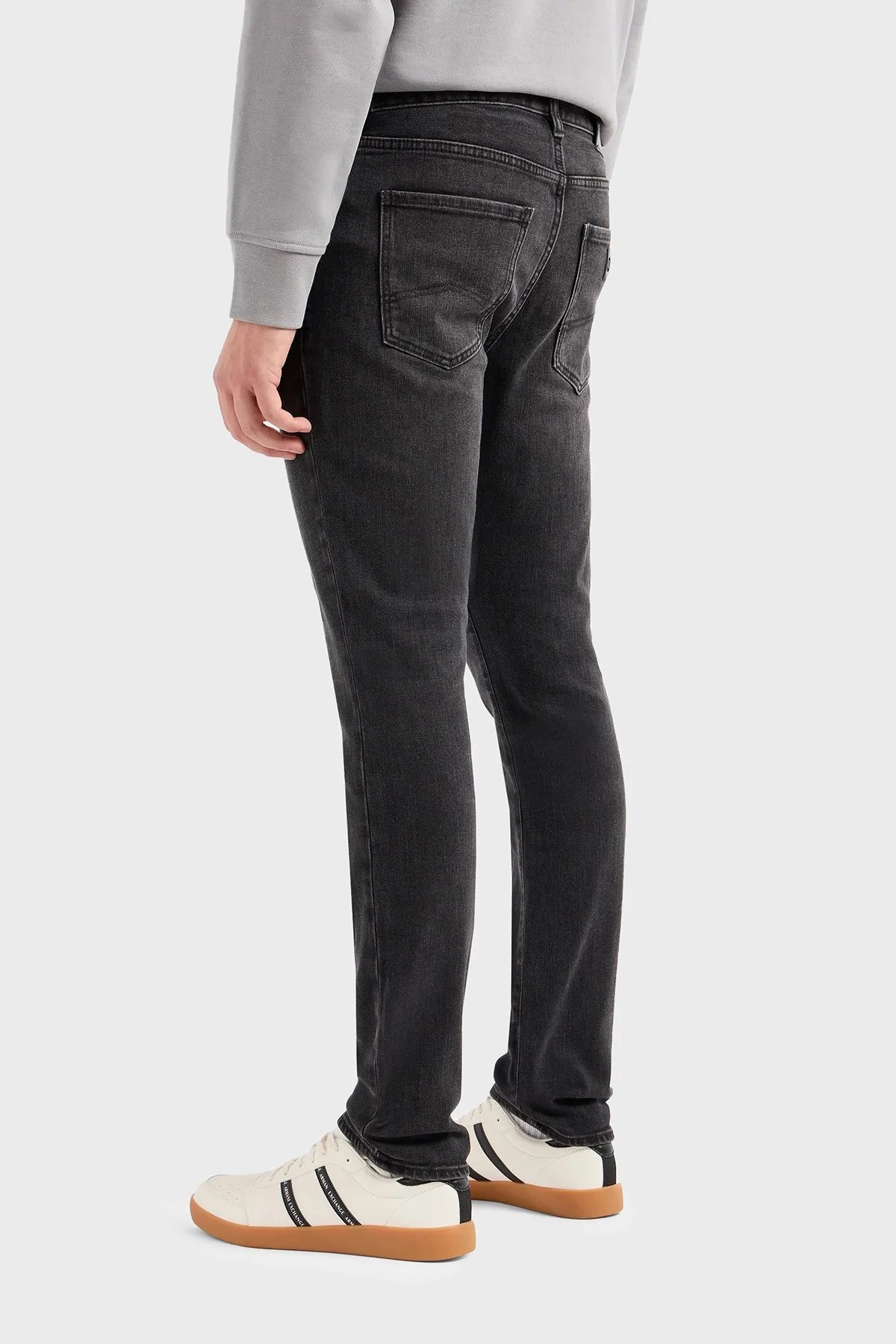 Armani Exchange J14 Yüksek Bel Skinny Fit Jeans Erkek Kot Pantolon 3DZJ14 Z1UXZ 0204 SİYAH - 2