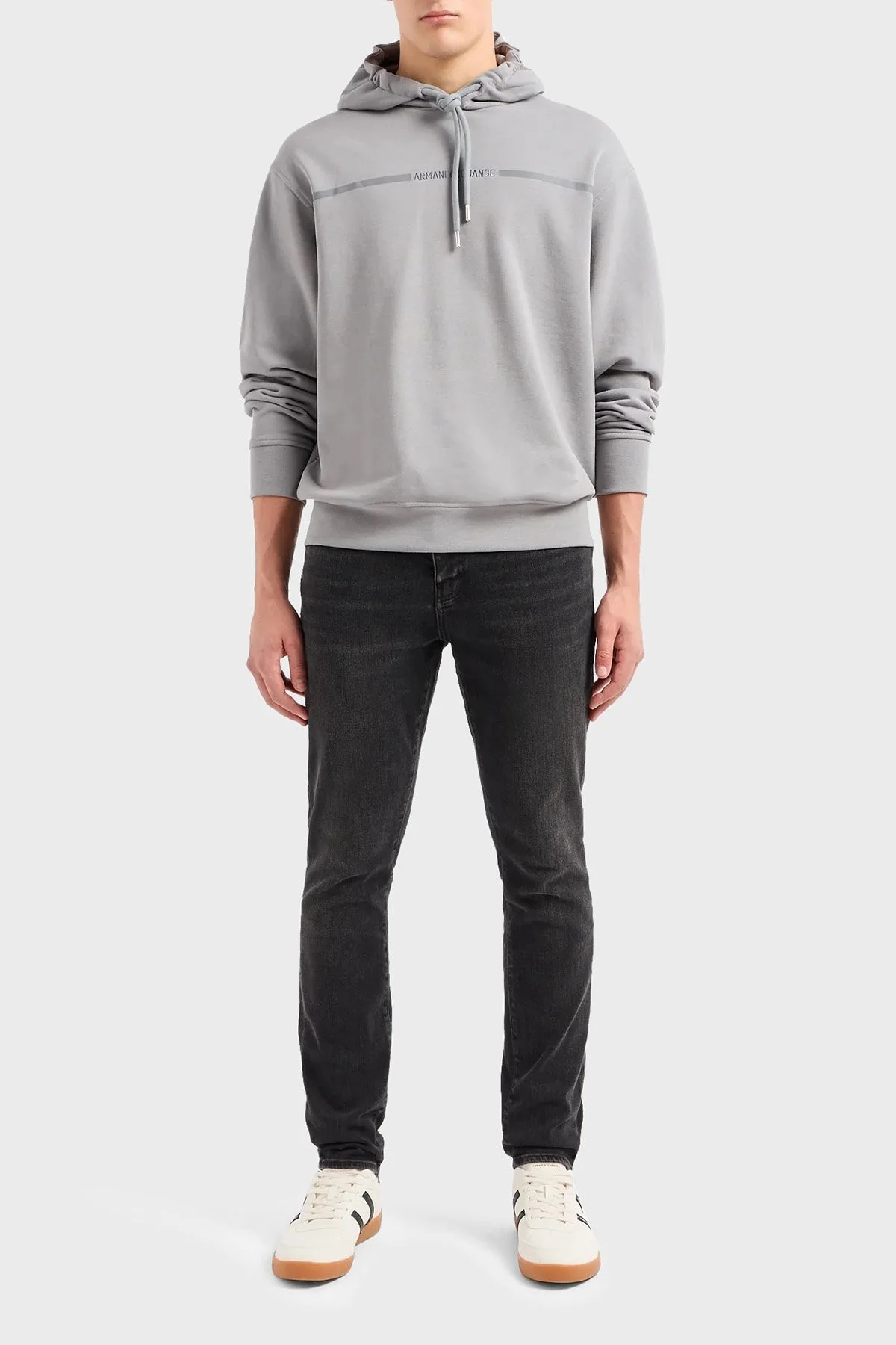 Armani Exchange J14 Yüksek Bel Skinny Fit Jeans Erkek Kot Pantolon 3DZJ14 Z1UXZ 0204 SİYAH - 3