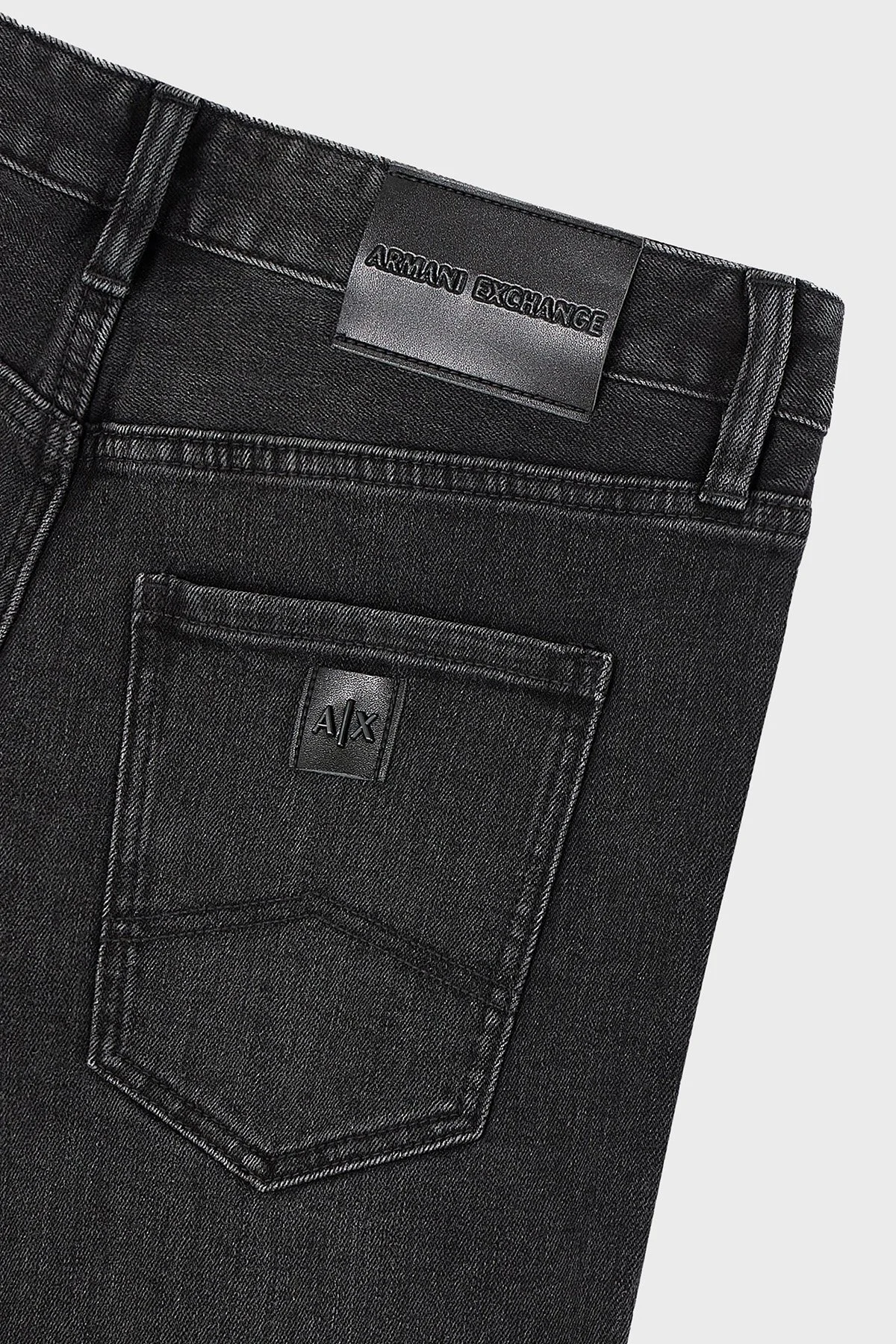 Armani Exchange J14 Yüksek Bel Skinny Fit Jeans Erkek Kot Pantolon 3DZJ14 Z1UXZ 0204 SİYAH - 6