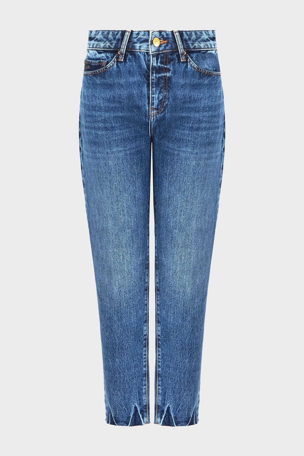 Armani Exchange J16 Pamuklu Boyfriend Jeans Kadın Kot Pantolon 3DYJ16 Y16EZ 1500 MAVİ - 6