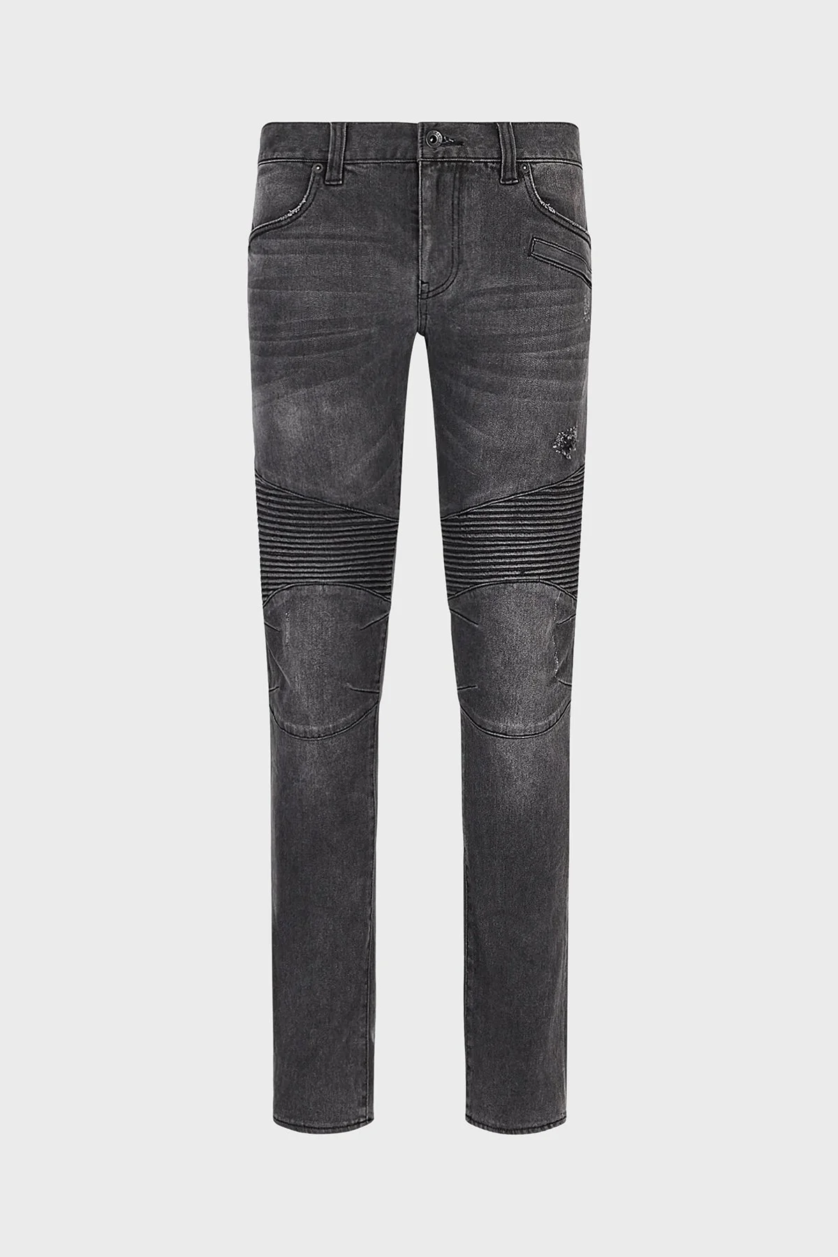 Armani Exchange J27 Pamuklu Normal Bel Skinny Fit Dar Paça Jeans Erkek Kot Pantolon 6LZJ27 Z2N3Z 0903 GRİ - 1