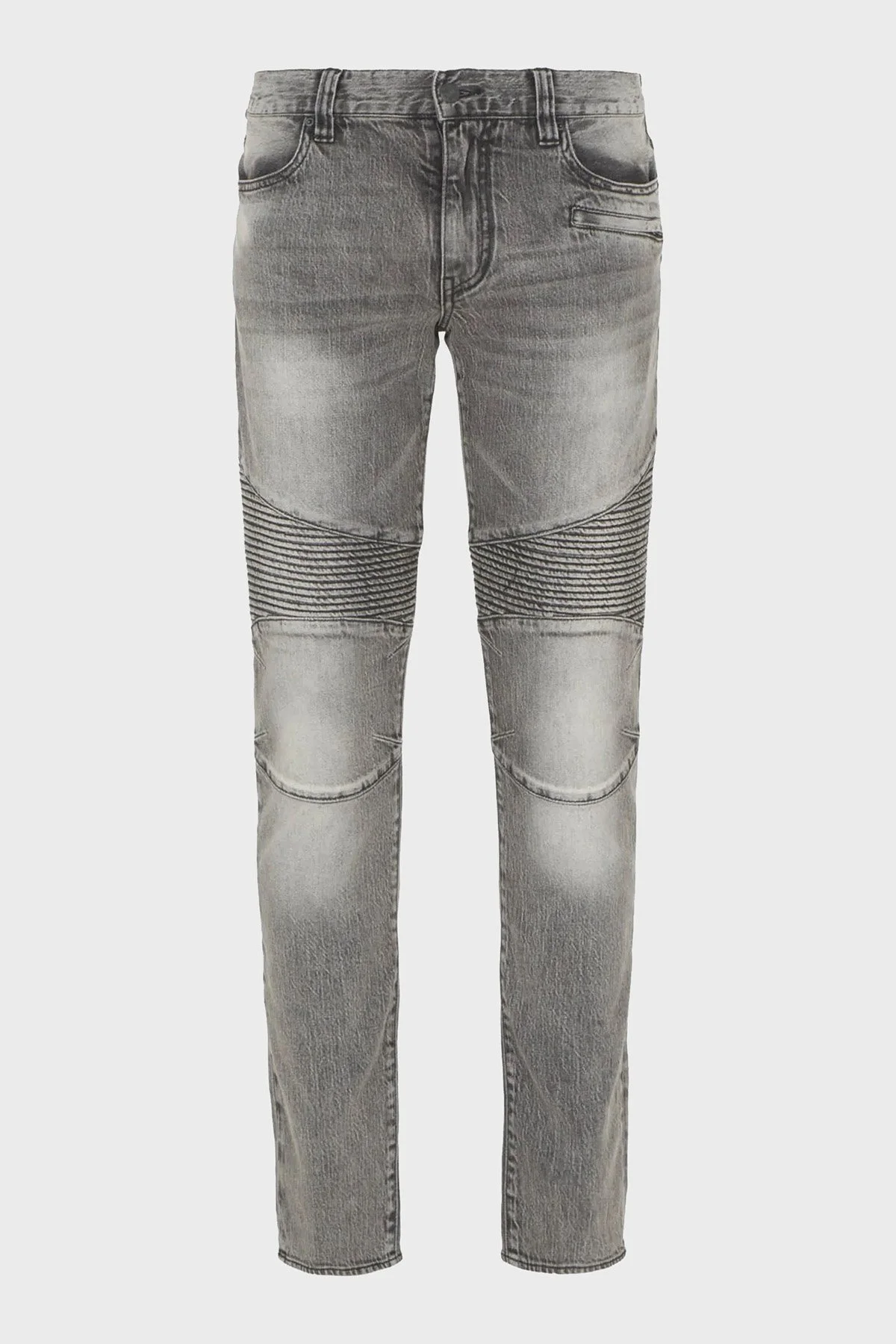 Armani Exchange J27 Pamuklu Yüksek Bel Skinny Fit Dar Paça Jeans Erkek Kot Pantolon 6RZJ27 Z1KQZ 0903 GRİ - 7