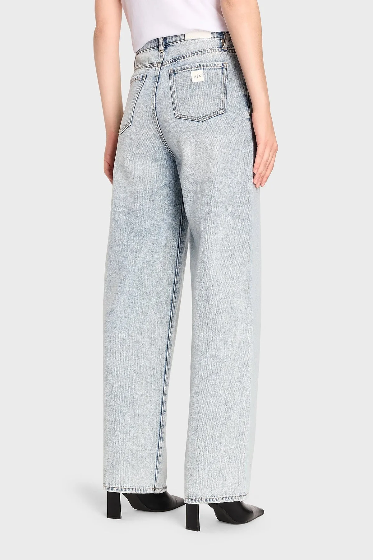 Armani Exchange J39 Süper Skinny Bol Paça Jeans Bayan Kot Pantolon 6RYJ38 Y11FZ 1500 MAVİ - 3