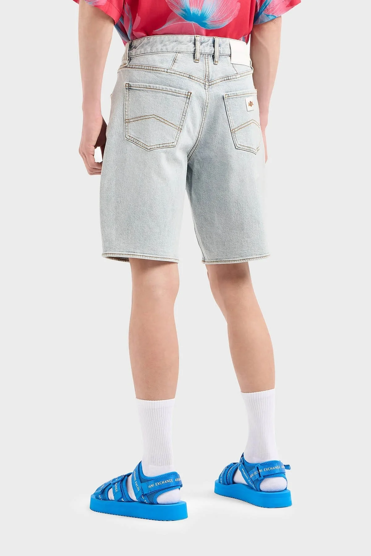 Armani Exchange J65 Relaxed Fit Denim Erkek Short 3DZJ65 Z1XLZ 25EU AÇIK MAVİ - 3