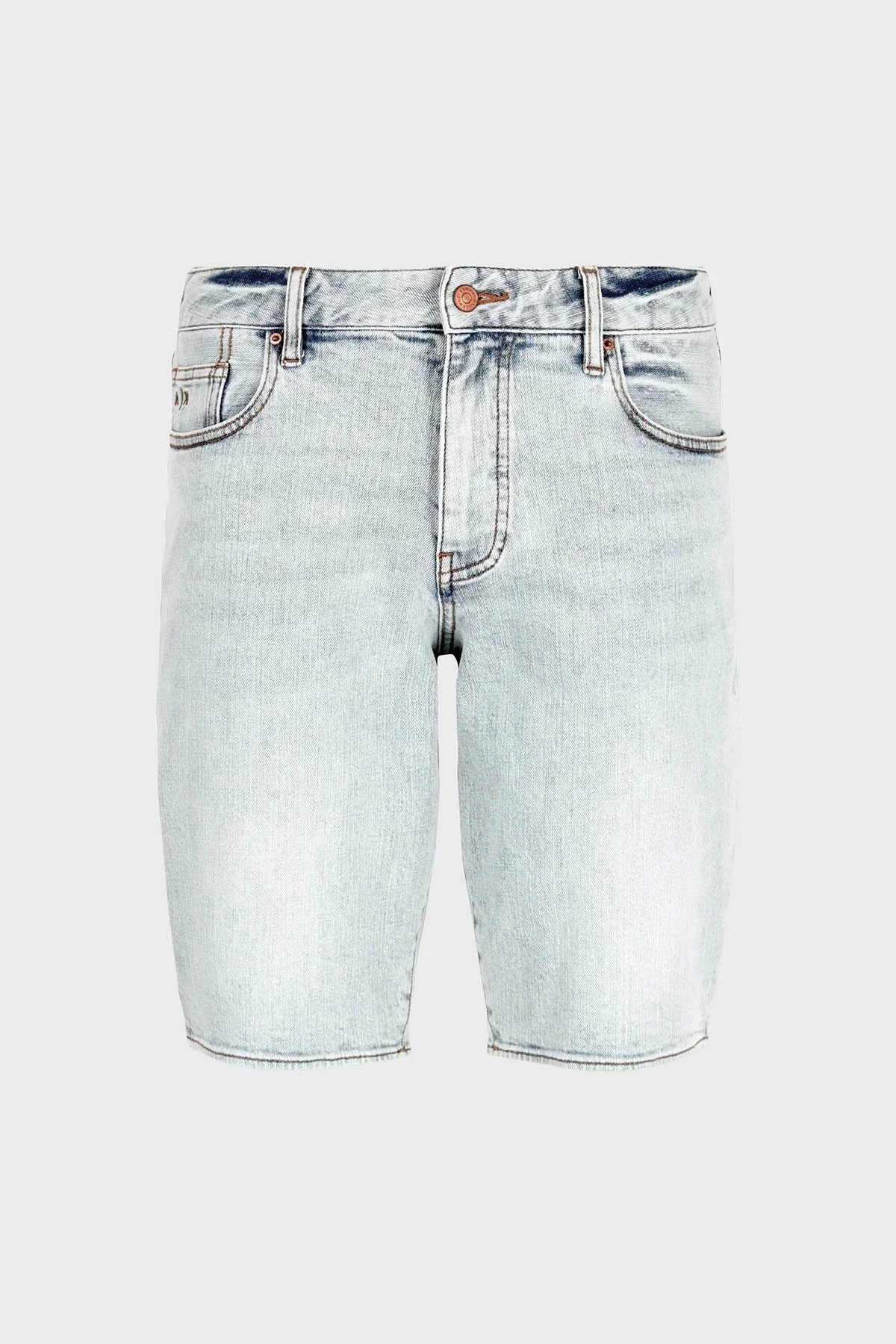 Armani Exchange J65 Relaxed Fit Denim Erkek Short 3DZJ65 Z1XLZ 25EU AÇIK MAVİ - 5