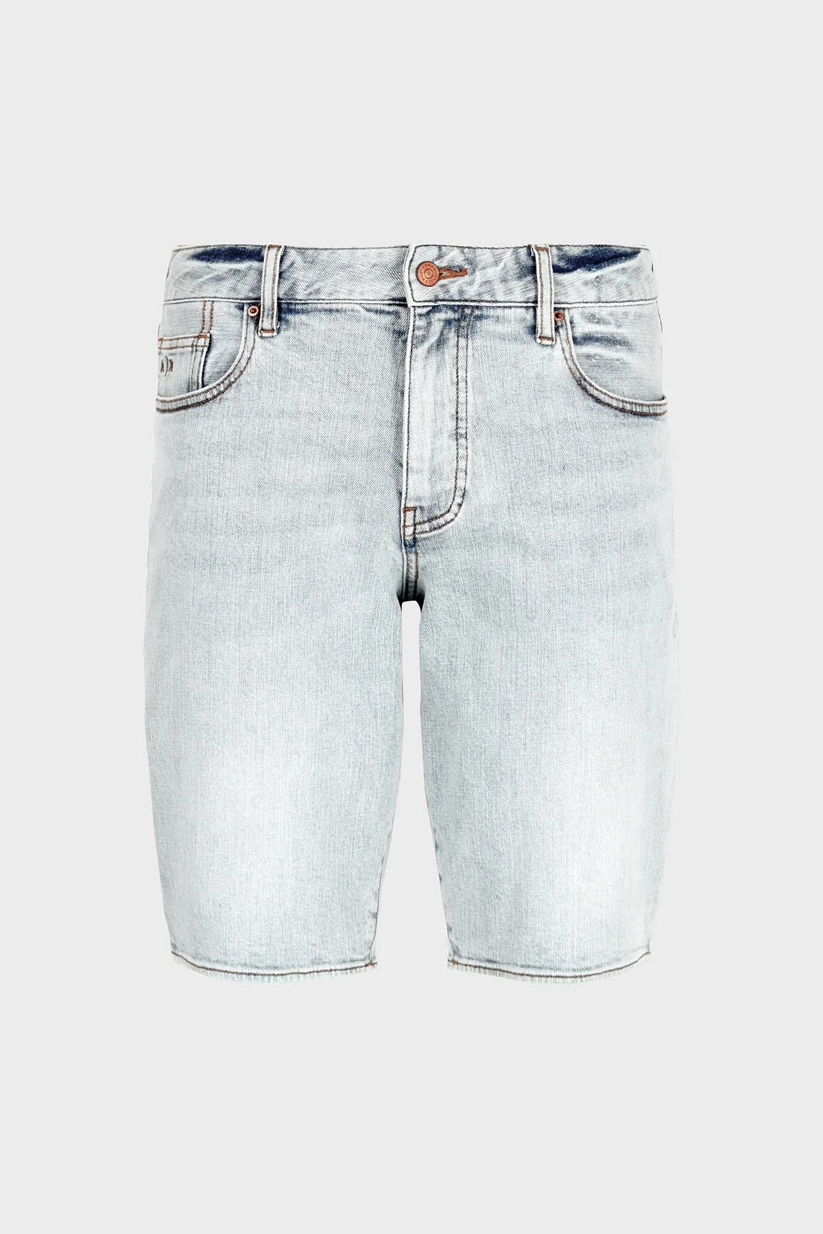 Armani Exchange J65 Relaxed Fit Denim Erkek Short 3DZJ65 Z1XLZ 25EU AÇIK MAVİ - 5