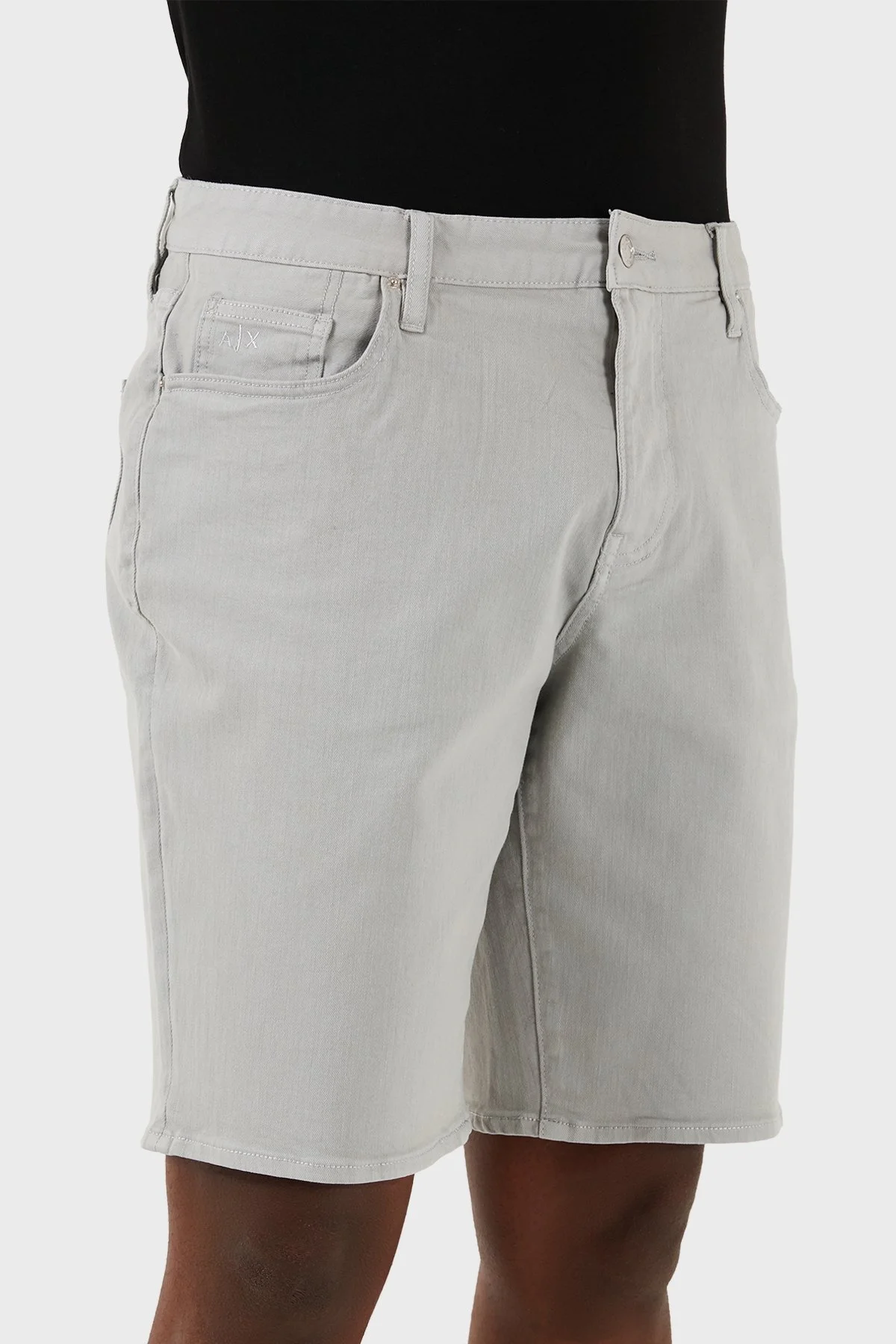Armani Exchange J65 Slim Fit Yüksek Bel Erkek Short 3DZJ65 Z2AAZ 1946 GRİ - 5