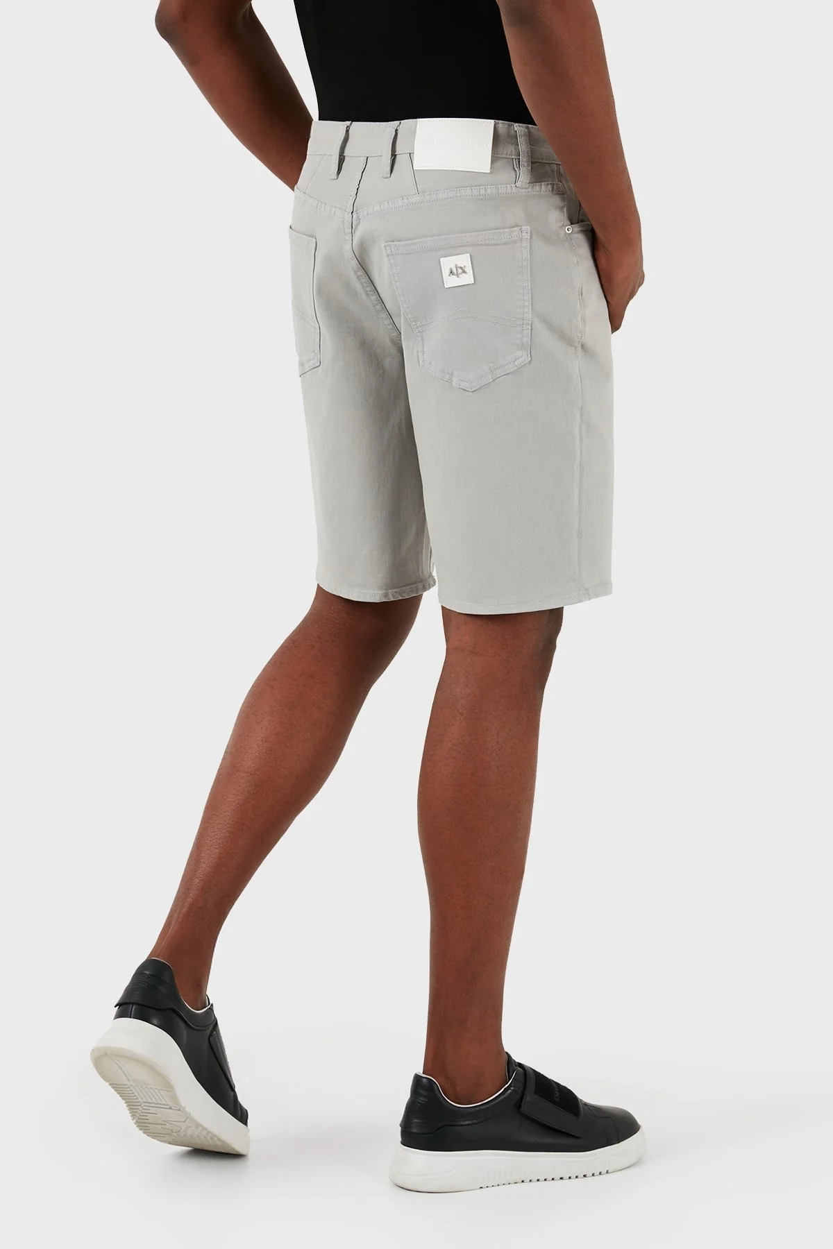 Armani Exchange J65 Slim Fit Yüksek Bel Erkek Short 3DZJ65 Z2AAZ 1946 GRİ - 6