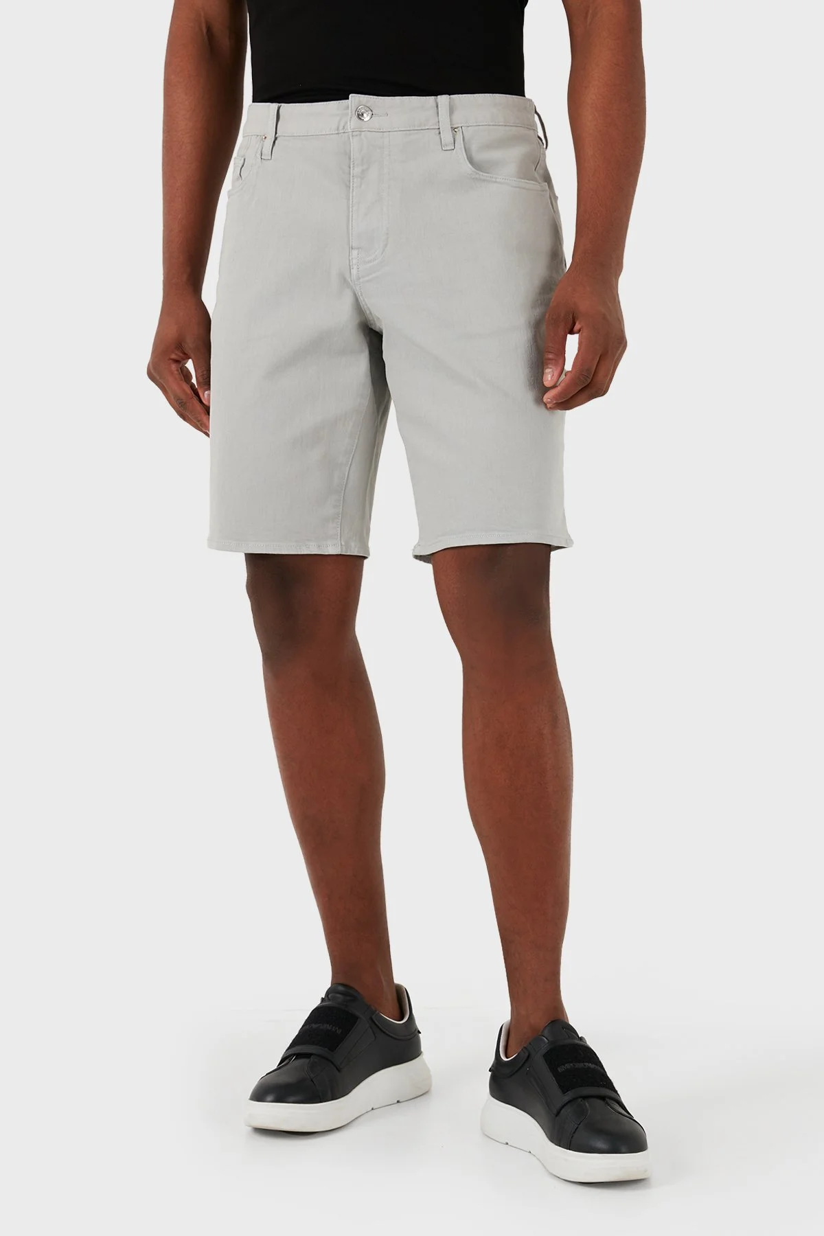 Armani Exchange J65 Slim Fit Yüksek Bel Erkek Short 3DZJ65 Z2AAZ 1946 GRİ - 2
