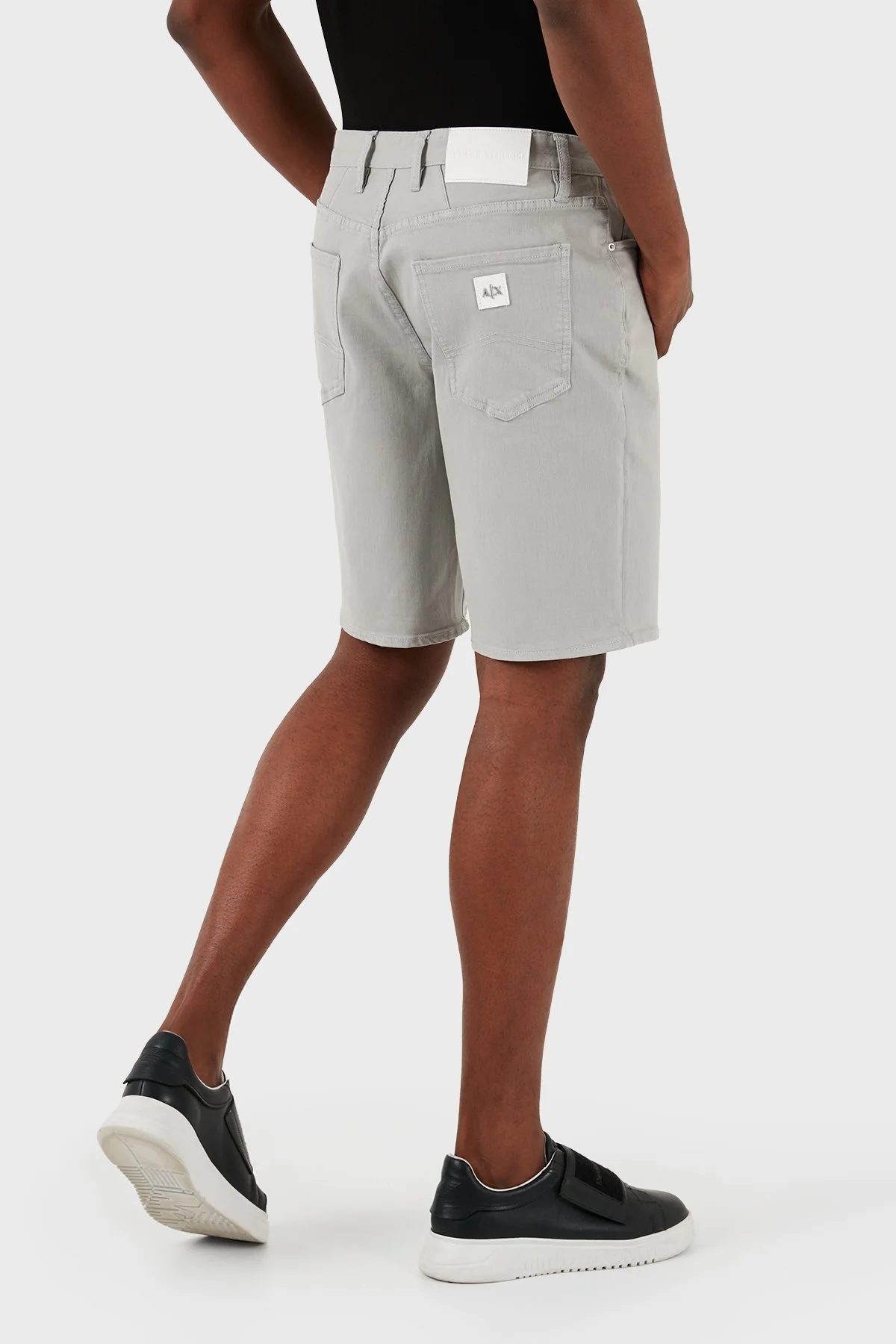 Armani Exchange J65 Slim Fit Yüksek Bel Erkek Short 3DZJ65 Z2AAZ 1946 GRİ - 6