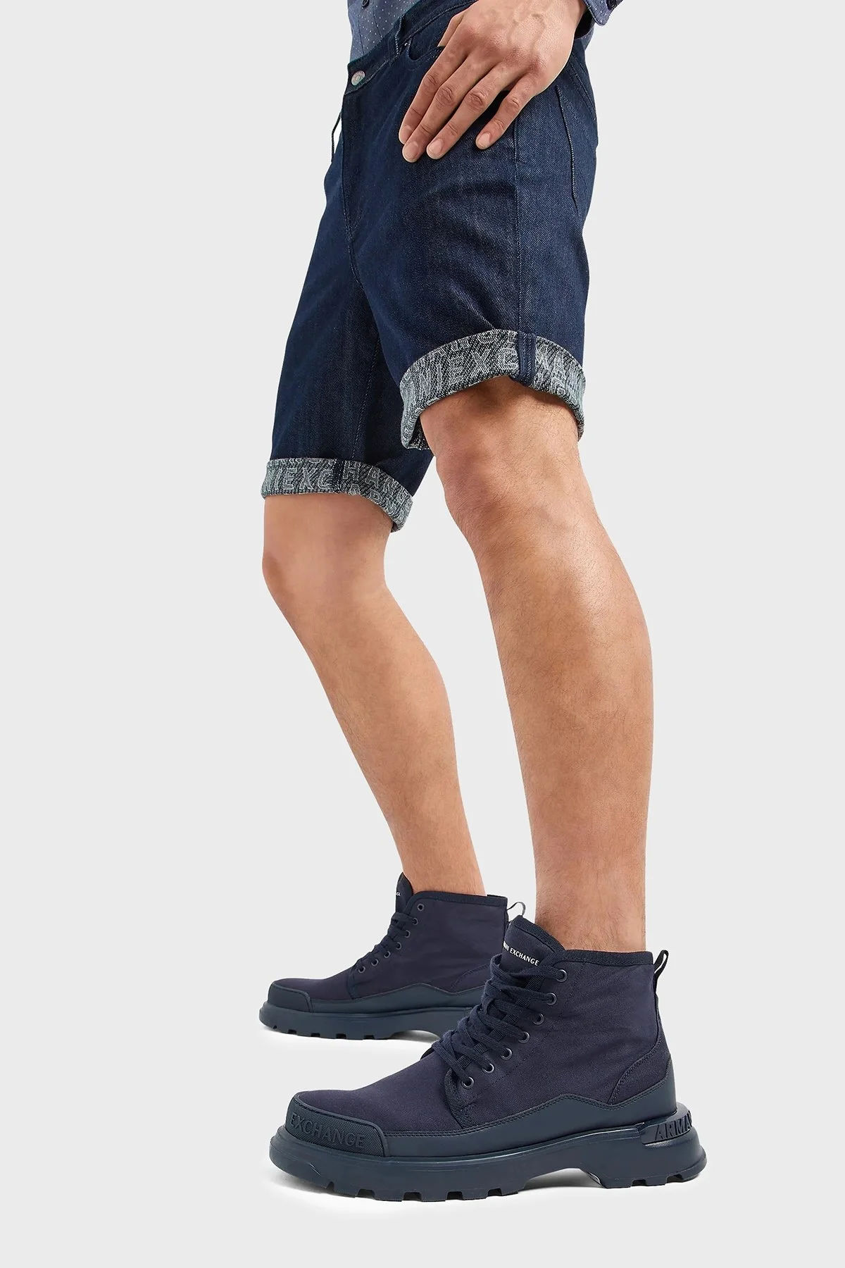 Armani Exchange J65 Streç Regular Fit Cepli Kot Erkek Short 3DZJ65 Z1XKZ 25FR LACİVERT - 3