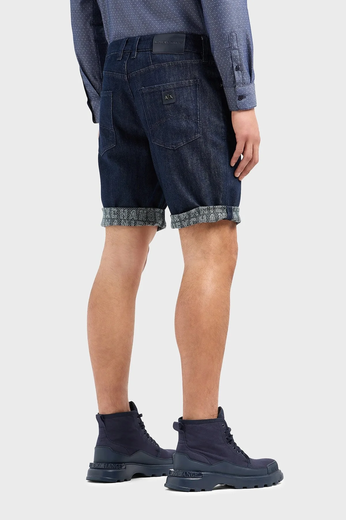 Armani Exchange J65 Streç Regular Fit Cepli Kot Erkek Short 3DZJ65 Z1XKZ 25FR LACİVERT - 4