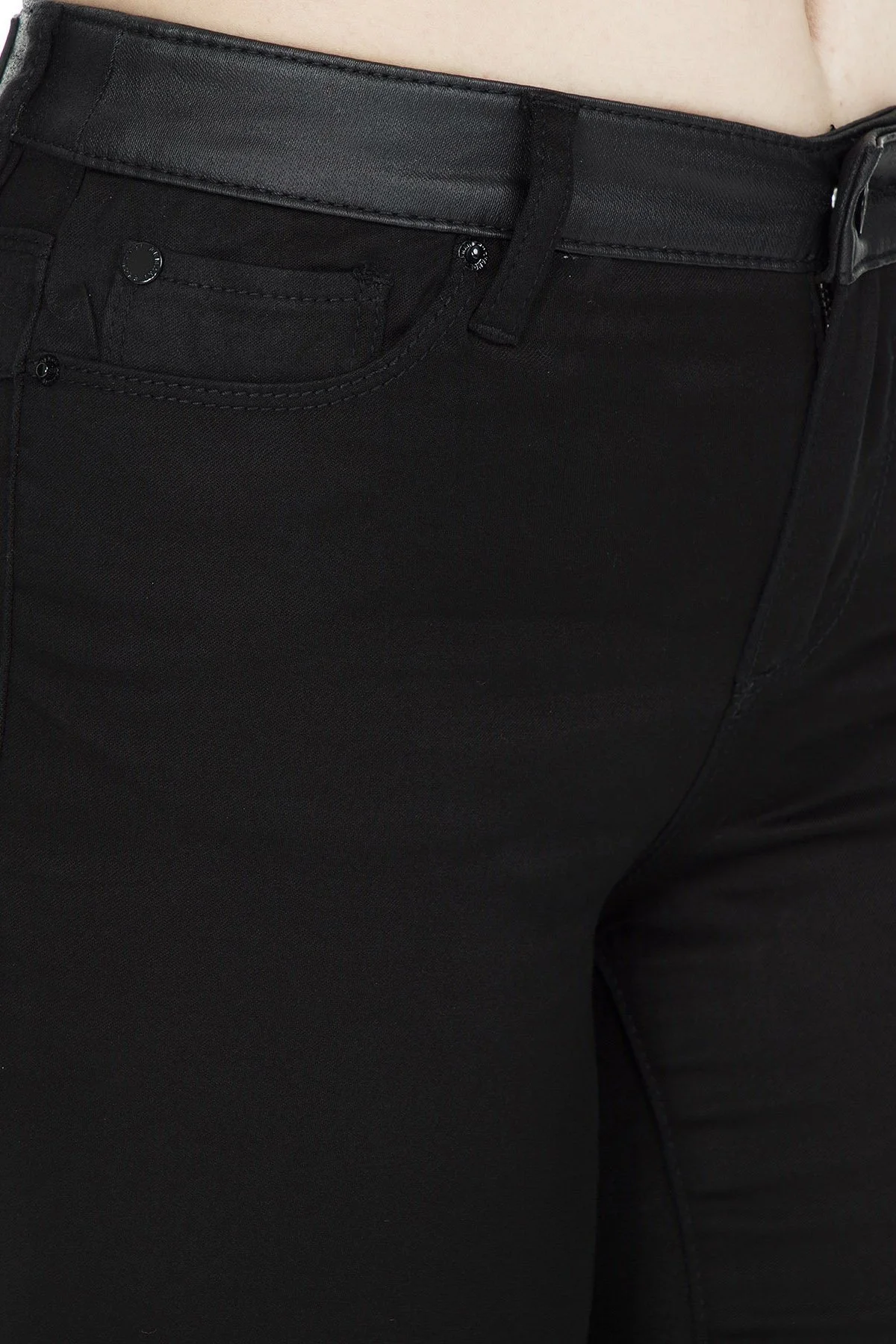 Armani Exchange J69 Jeans Bayan Kot Pantolon 3GYJ69 Y2GDZ 0204 SİYAH - 7