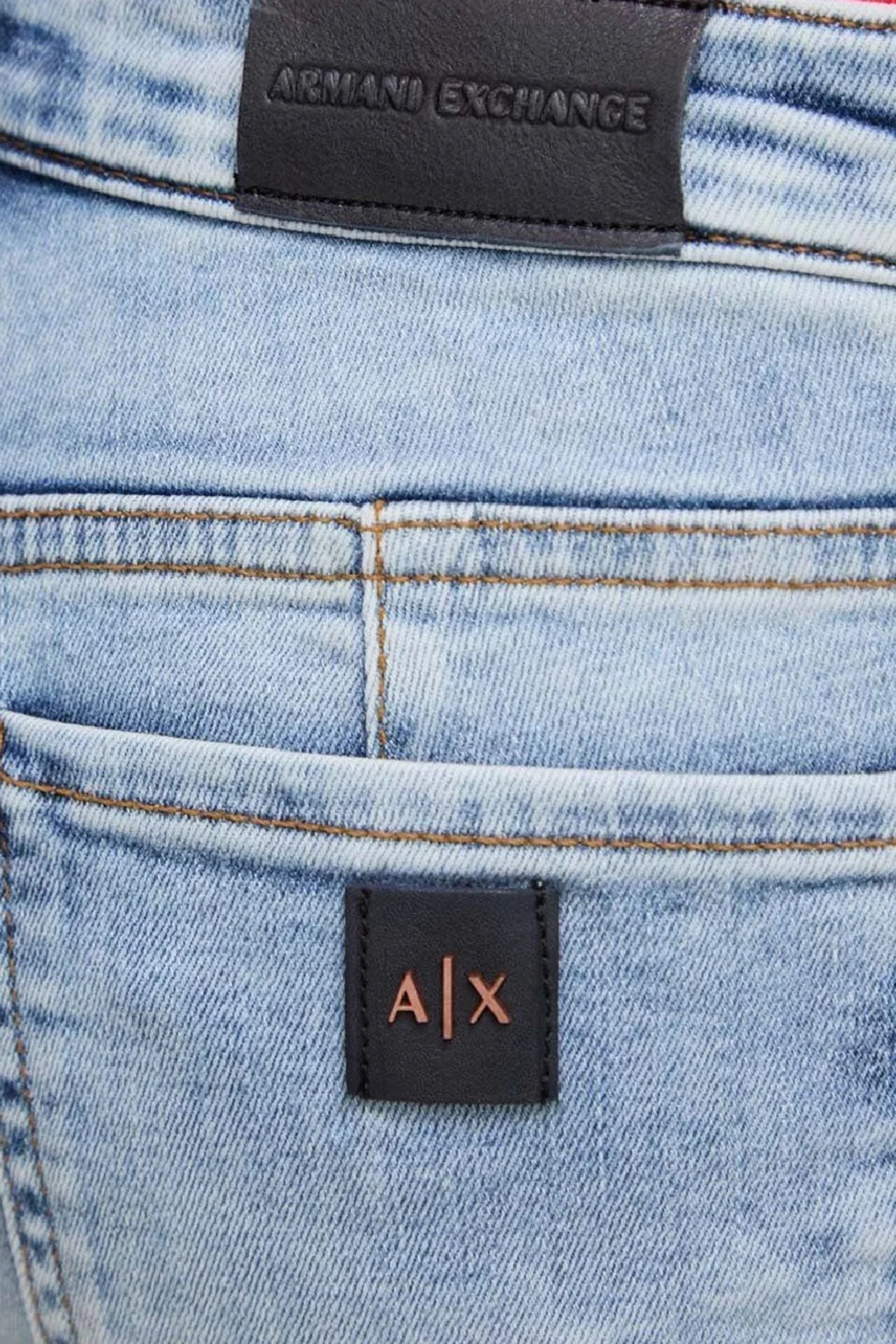 Armani Exchange J69 Normal Bel Slim Fit Jeans Kadın Kot Pantolon 3DYJ69 Y36DZ 1500 Mavi - 3