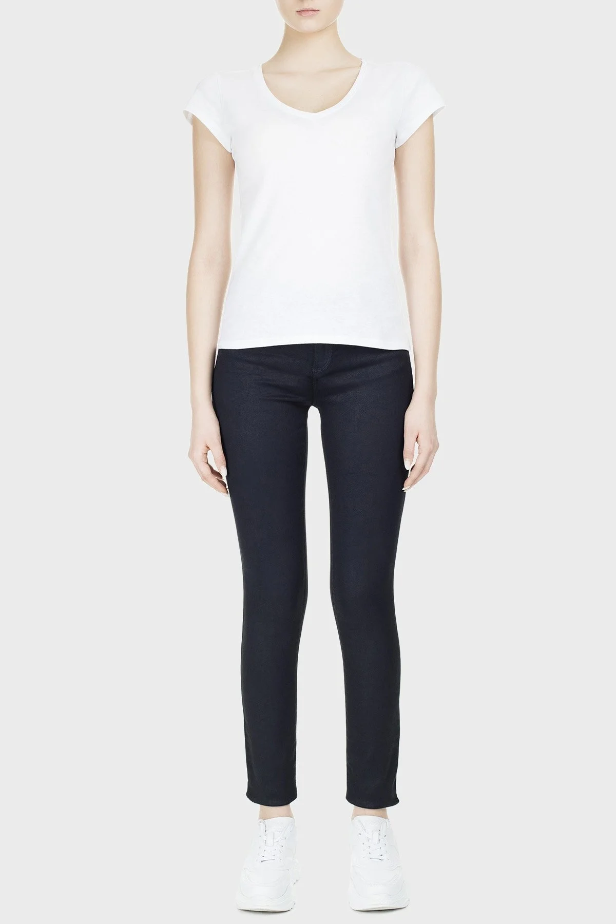 Armani Exchange J69 Super Skinny Jeans Bayan Kot Pantolon 6GYJ69 Y2MEZ 1593 LACİVERT - 1