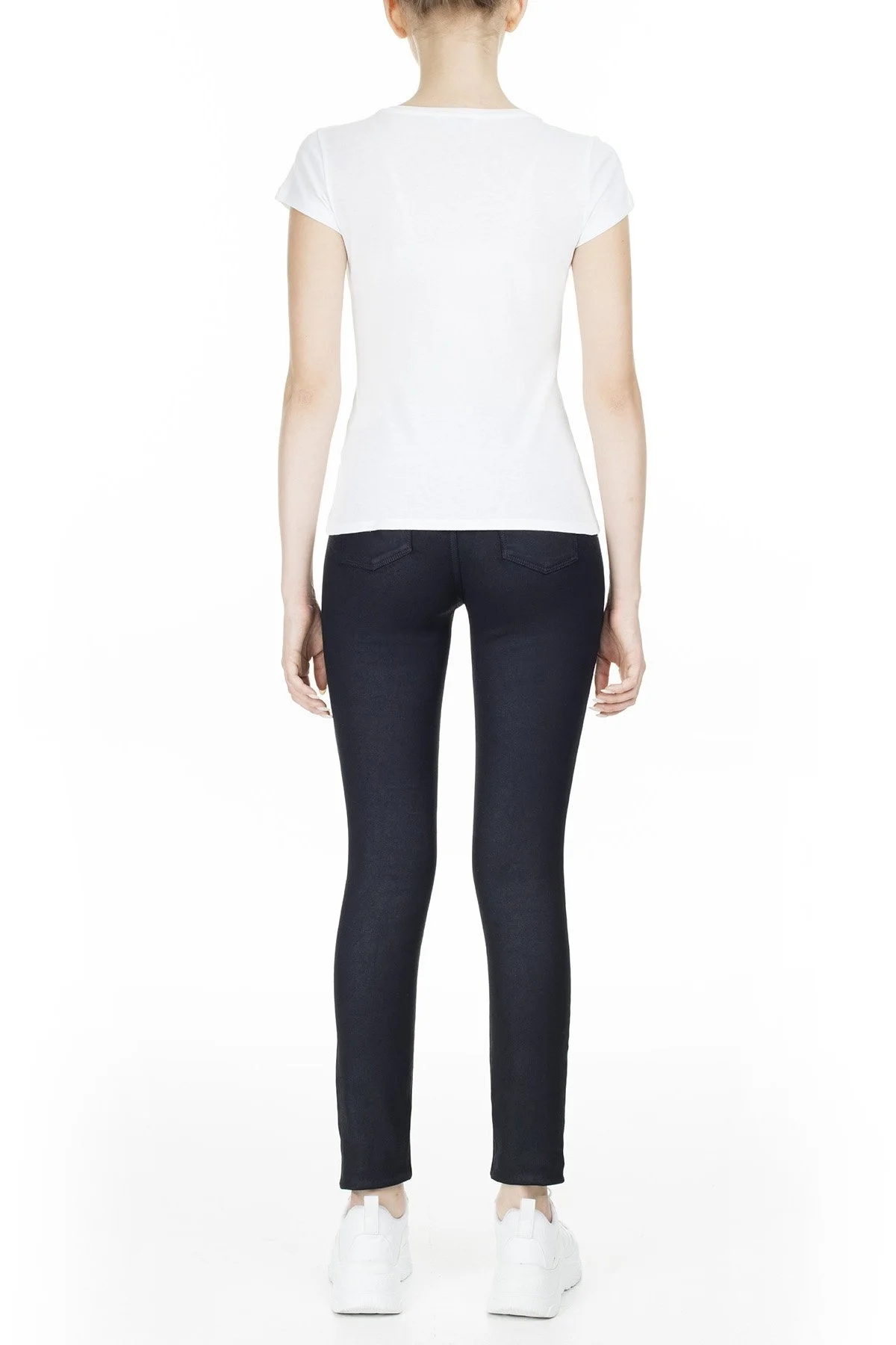 Armani Exchange J69 Super Skinny Jeans Bayan Kot Pantolon 6GYJ69 Y2MEZ 1593 LACİVERT - 5