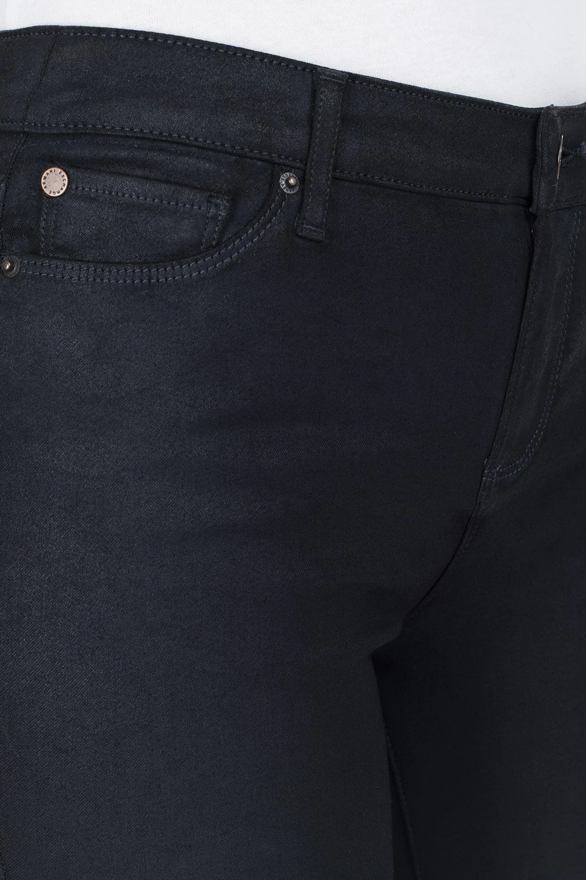 Armani Exchange J69 Super Skinny Jeans Bayan Kot Pantolon 6GYJ69 Y2MEZ 1593 LACİVERT - 6