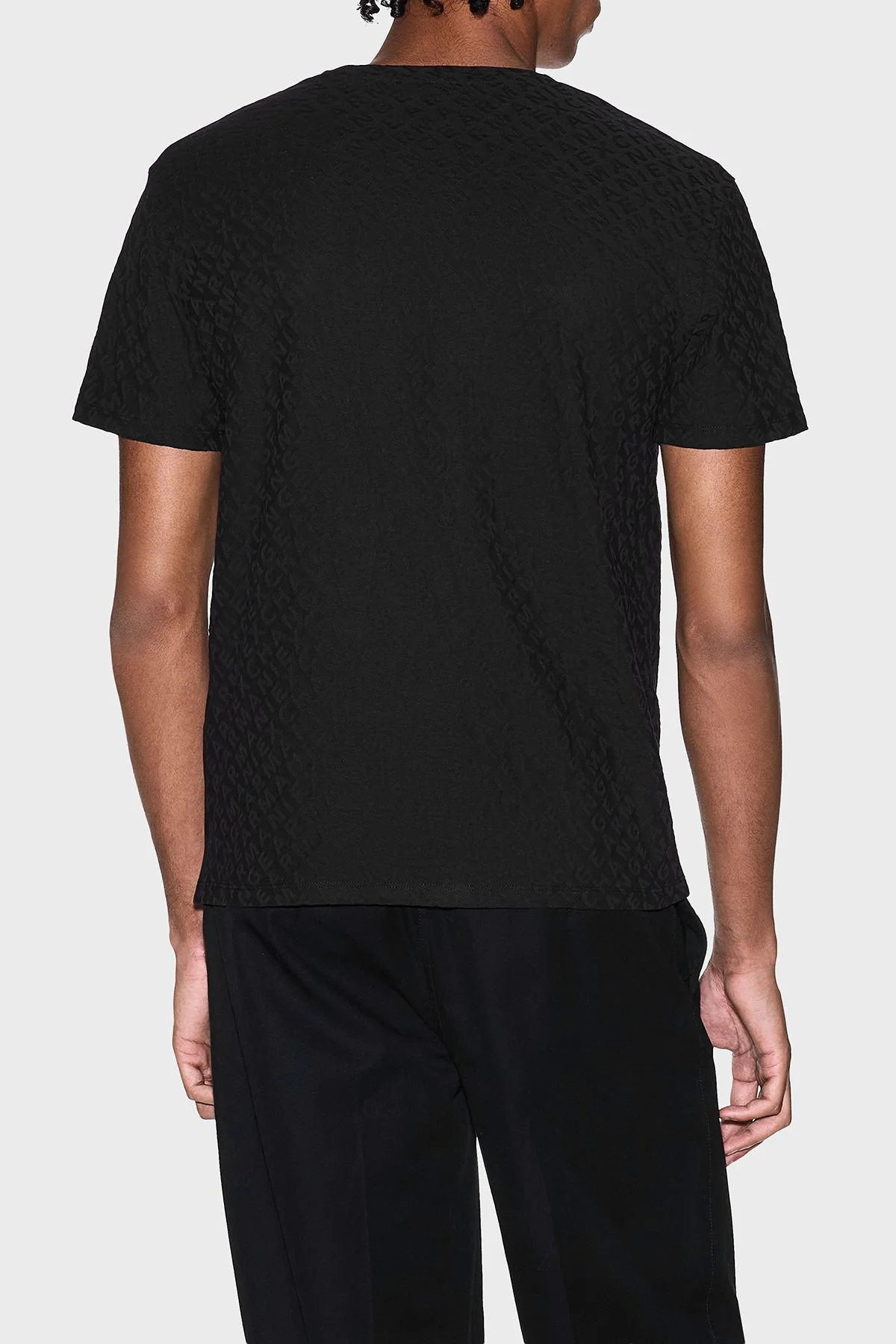 Armani Exchange Jakarlı Dar Kesim Bisiklet Yaka Erkek T Shirt XM002821 AF10337 UC001 SİYAH - 3