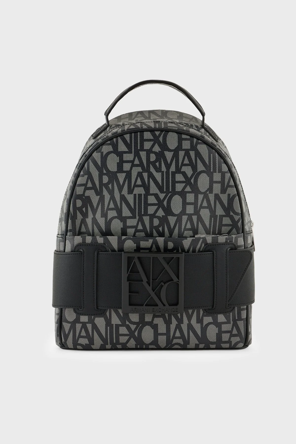 Armani Exchange Kabartma Logolu Ayarlanabilir Omuz Askılı Kadın Sırt Çantası 949153 3F742 00850 SİYAH-BEJ - 1