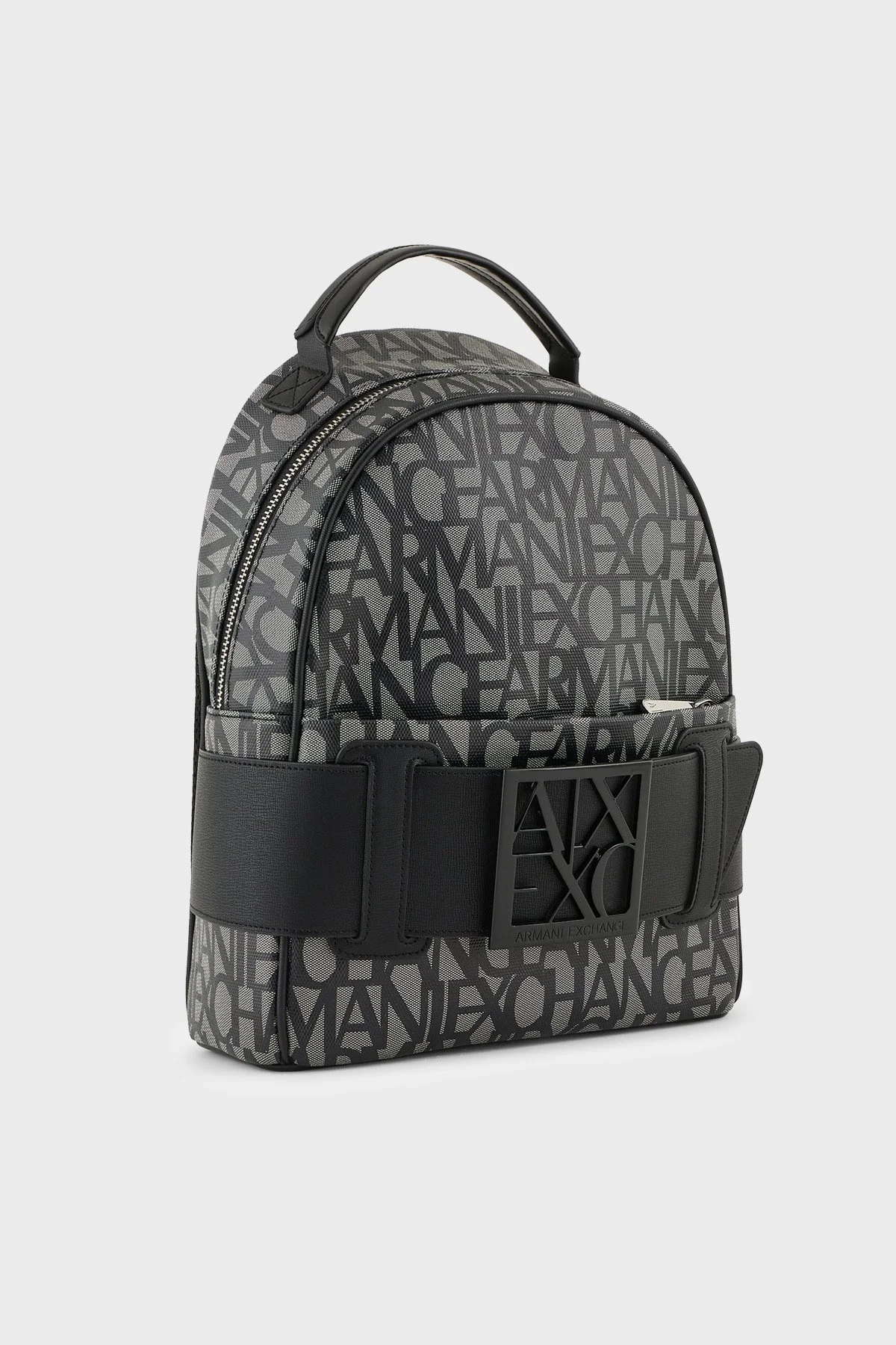 Armani Exchange Kabartma Logolu Ayarlanabilir Omuz Askılı Kadın Sırt Çantası 949153 3F742 00850 SİYAH-BEJ - 4