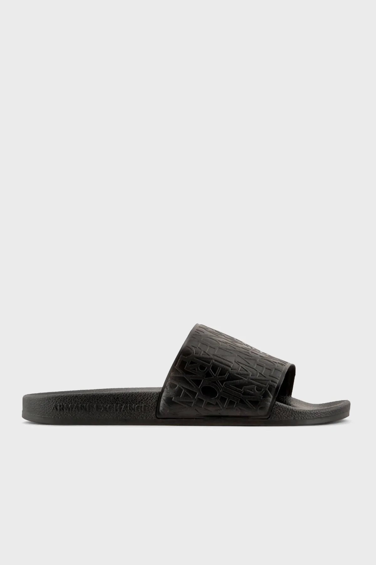 Armani Exchange Kabartma Logolu Düz Erkek Terlik XUP004 XV680 00002 SİYAH - 1