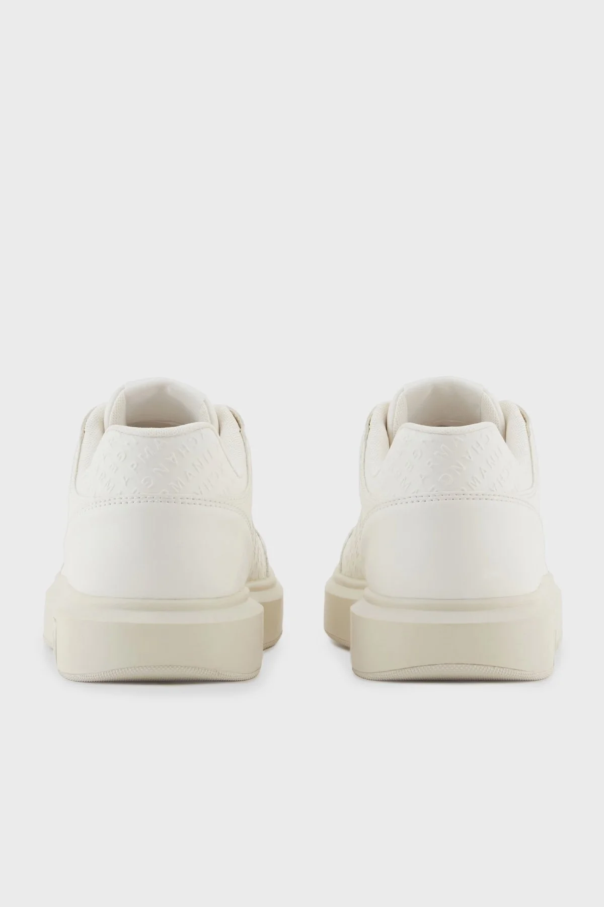 Armani Exchange Kabartma Logolu Sneaker Erkek Ayakkabı XM001722 AF17537 U0011 BEYAZ - 5