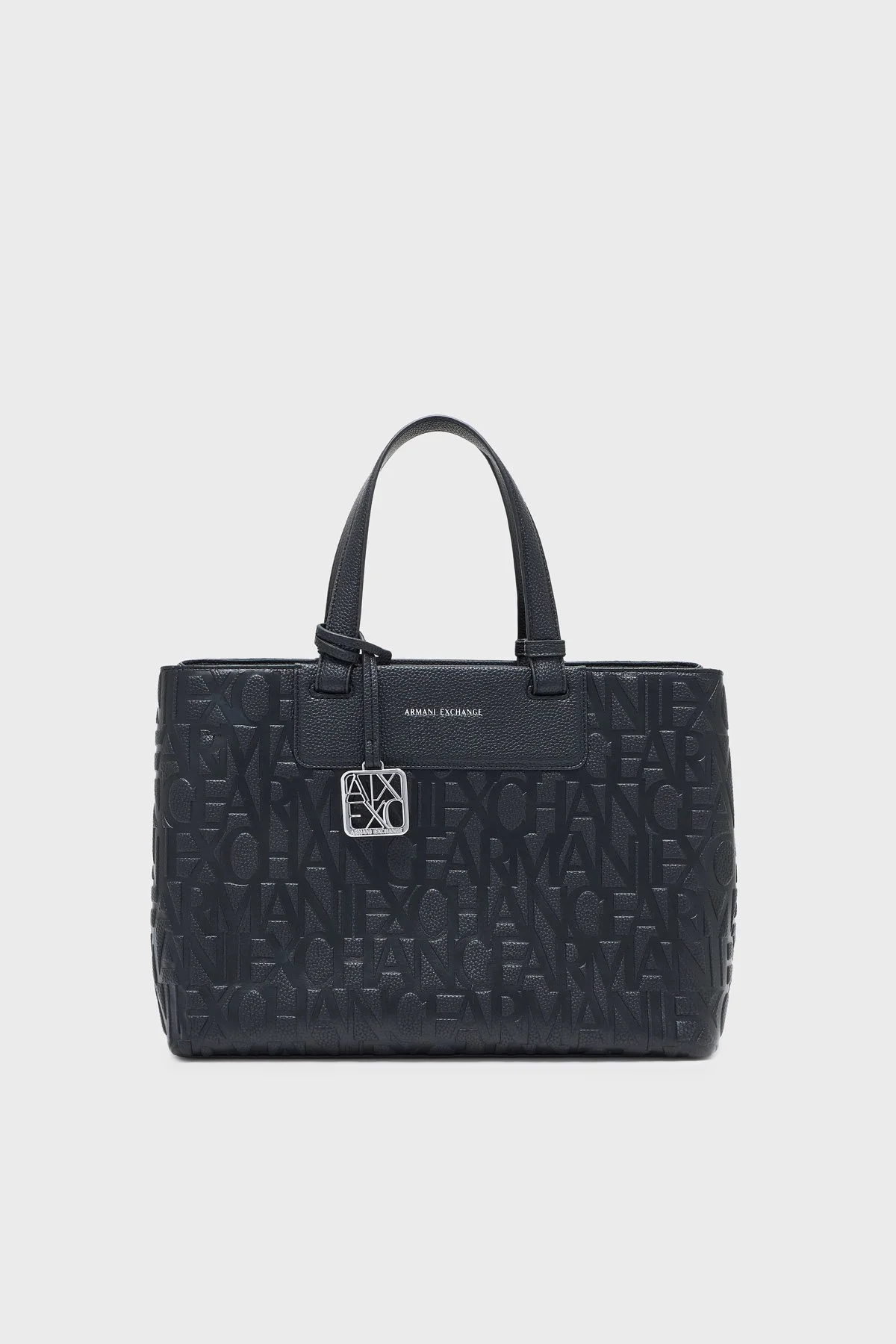 Armani Exchange Kabartmalı Logo Baskılı Ayarlanabilir Askılı Bayan Çanta XW001222 AF15774 UC001 SİYAH - 1