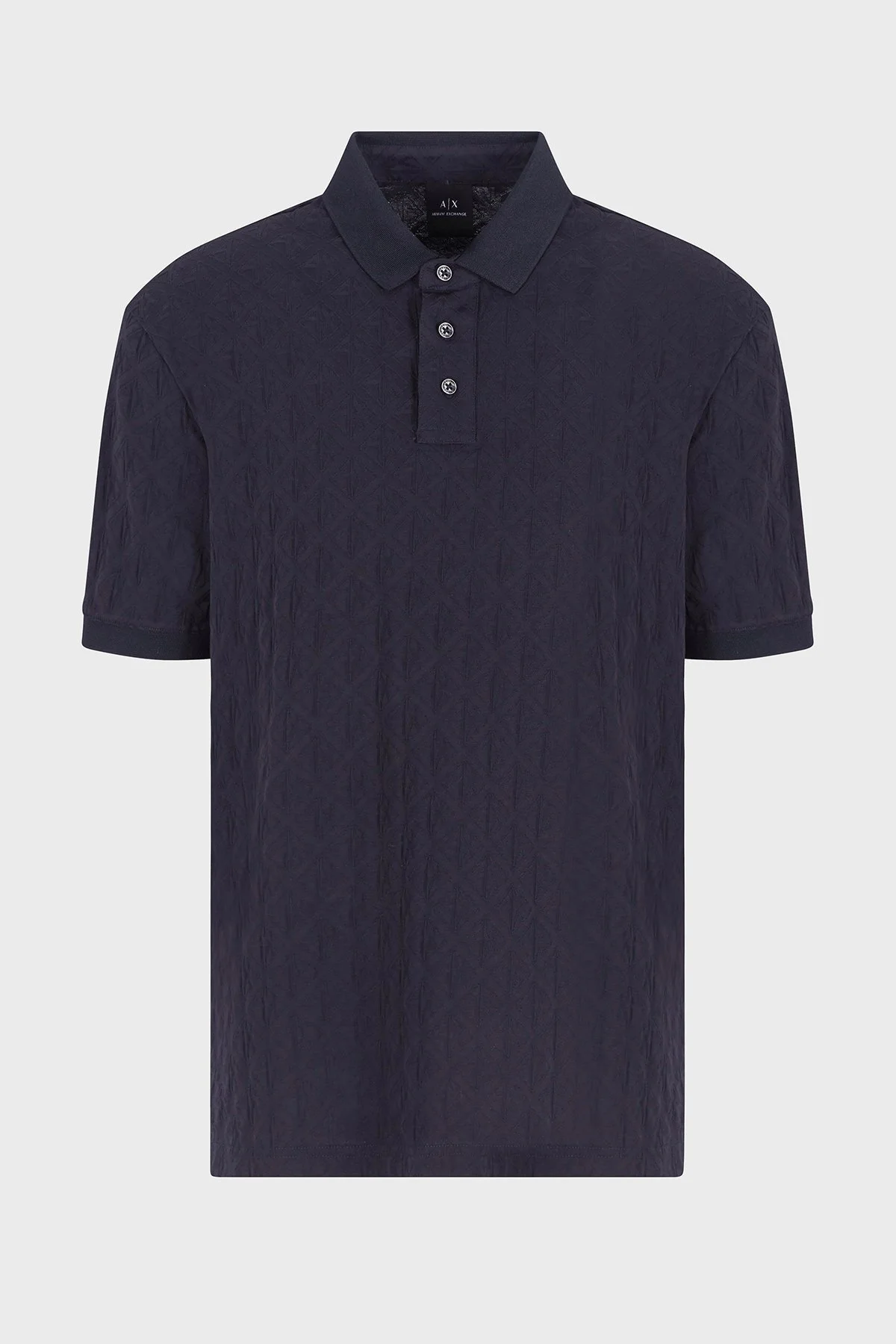 Armani Exchange Logolu Pamuklu Regular Fit Düğmeli Erkek Polo Yaka T Shirt XM000219 AF10337 UB101 LACİVERT - 8