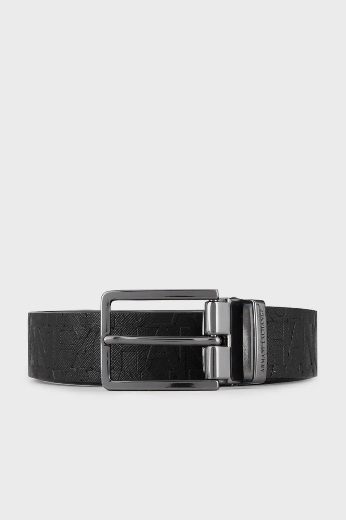 Armani Exchange Kabartmalı Logo Desenli Erkek Kemer 951366 CC838 00020 SİYAH - 1