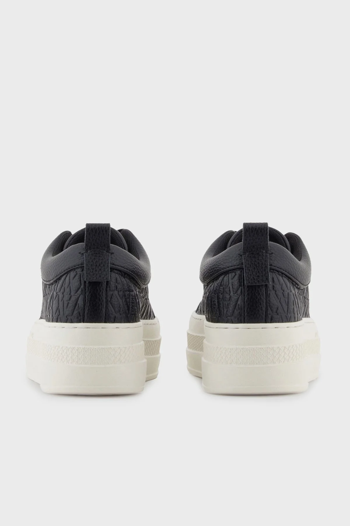 Armani Exchange Kabartmalı Logolu Platform Taban Sneaker Bayan Ayakkabı XW001630 AF17351 UC001 SİYAH - 5