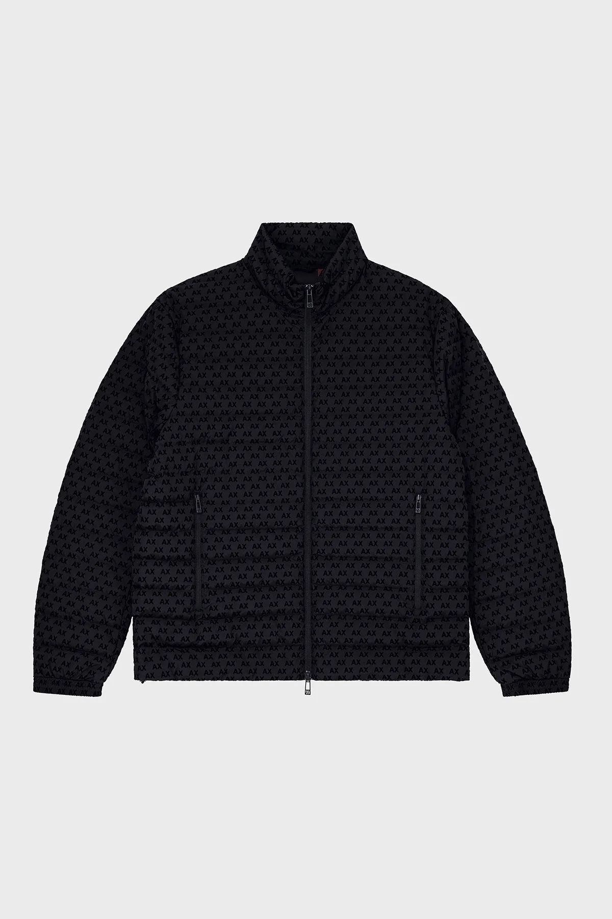 Armani Exchange Kadife Dokulu Dik Yaka Kuş Tüyü Dolgulu Erkek Mont XM003510 AF19870 UC001 Siyah - 5