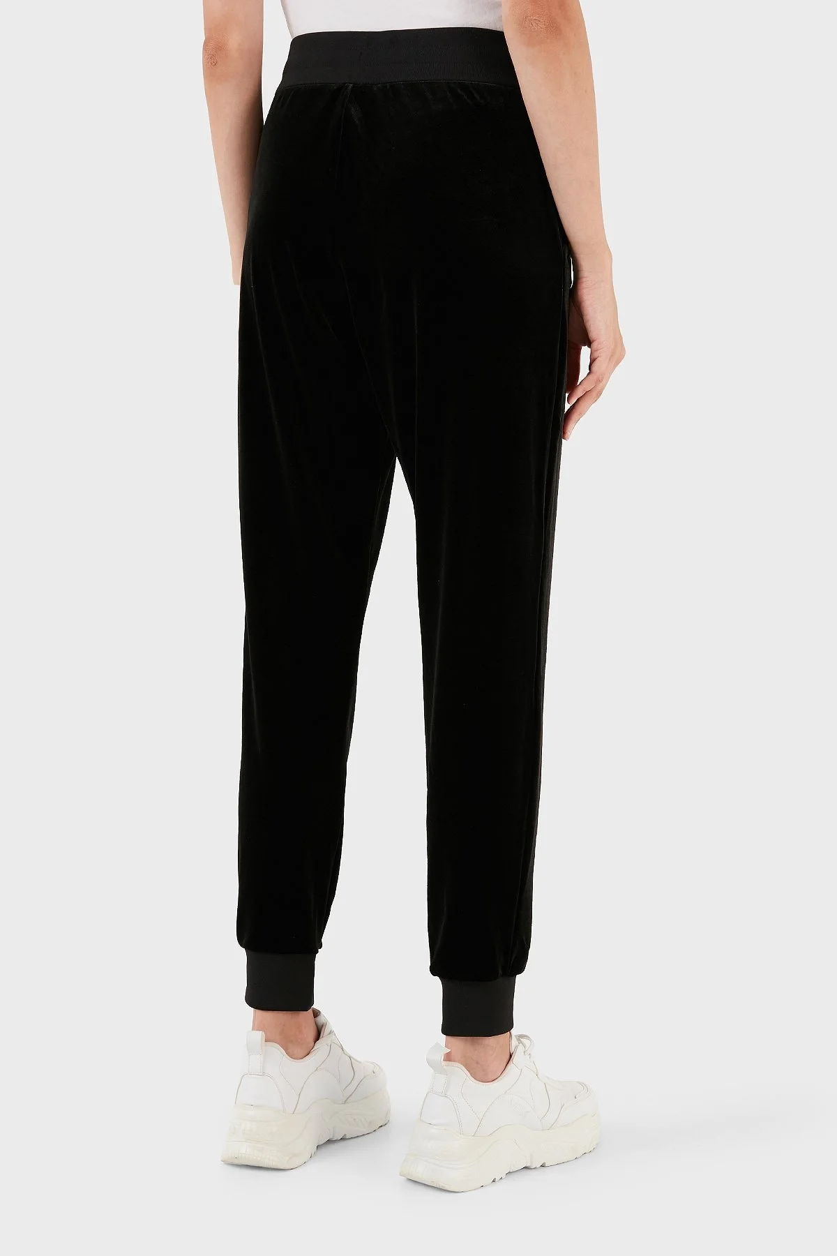 Armani Exchange Kadife Yüksek Bel Regular Fit Jogger Spor Bayan Pantolon 6RYP85 YJ9WZ 1200 SİYAH - 6