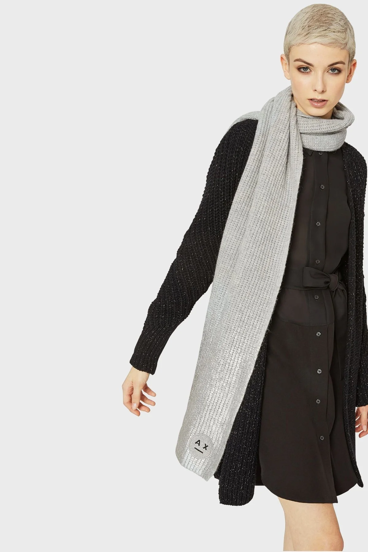 ARMANI EXCHANGE Bayan Atkı 6ZY423 YMD3Z 0993 GRİ - 1