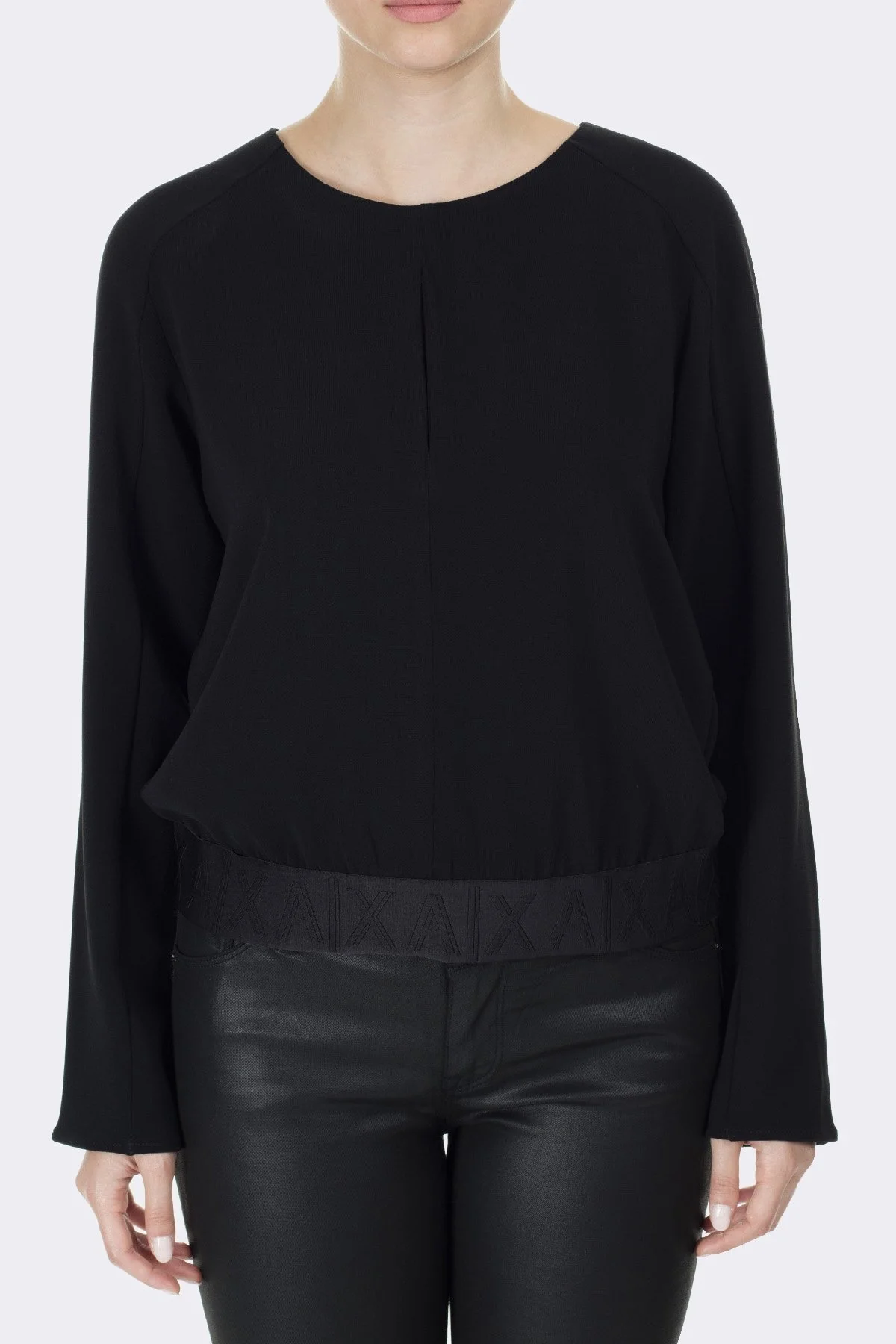 Armani Exchange Bayan Bluz 6GYH17 YND9Z 1200 SİYAH - 7