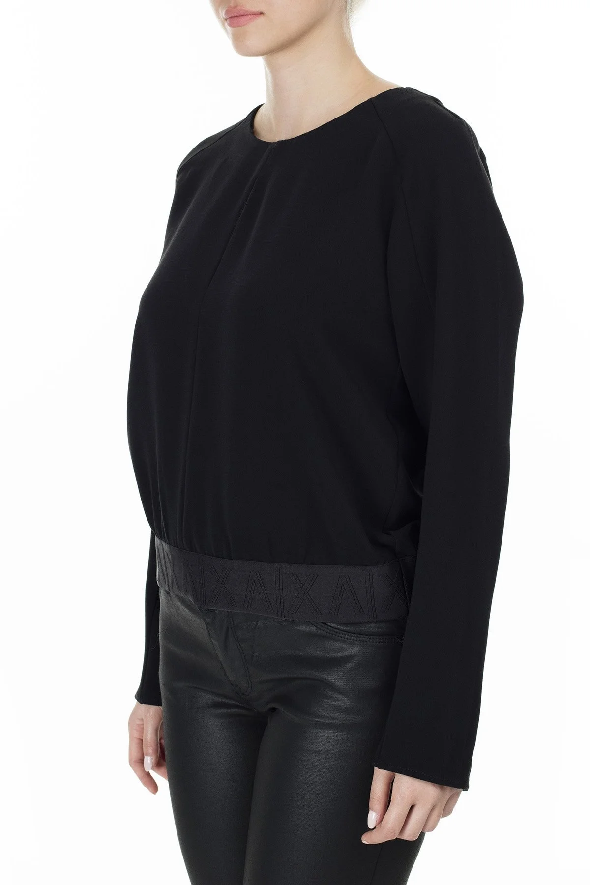 Armani Exchange Bayan Bluz 6GYH17 YND9Z 1200 SİYAH - 9