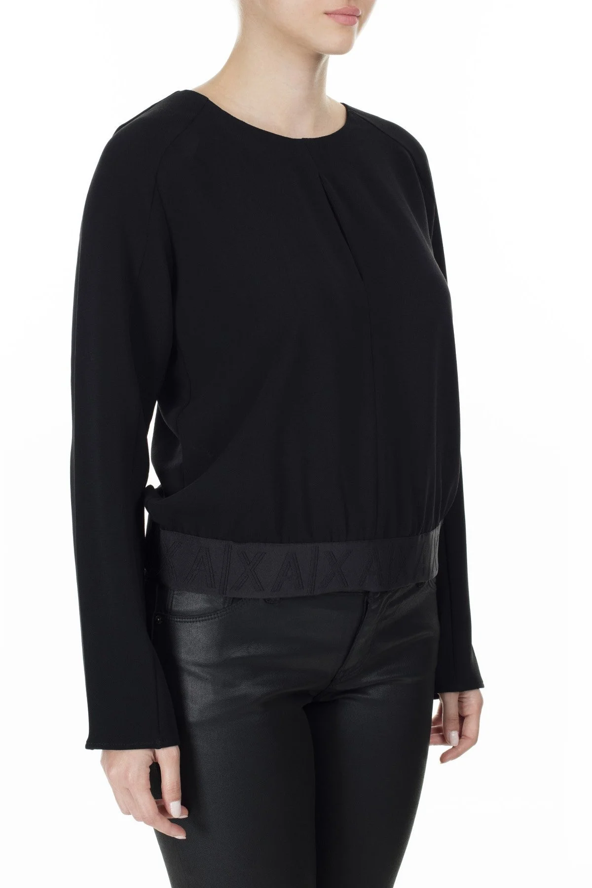 Armani Exchange Bayan Bluz 6GYH17 YND9Z 1200 SİYAH - 10