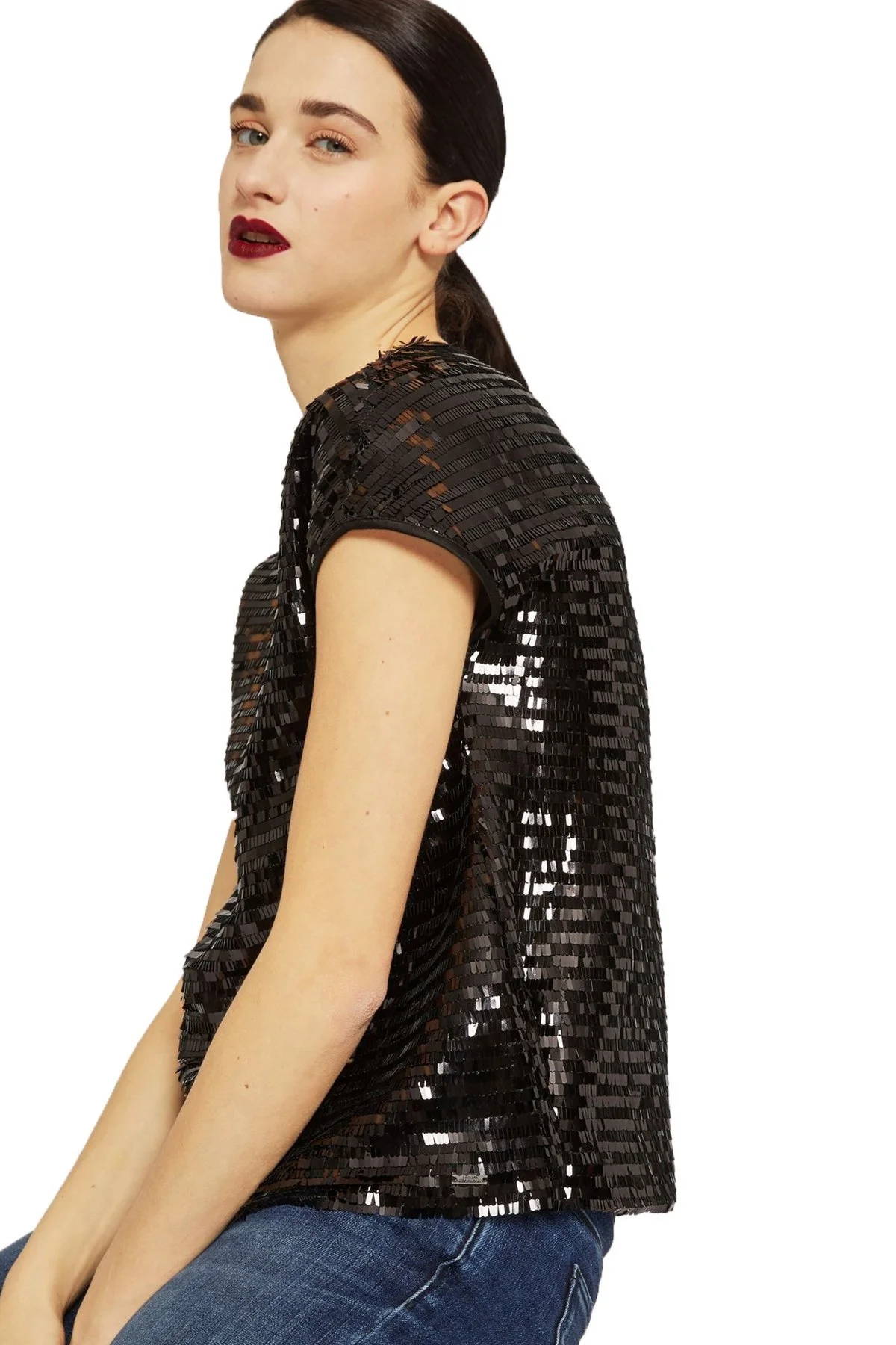 ARMANI EXCHANGE Bayan Bluz 6ZYH16 YNFNZ 1200 SİYAH - 4