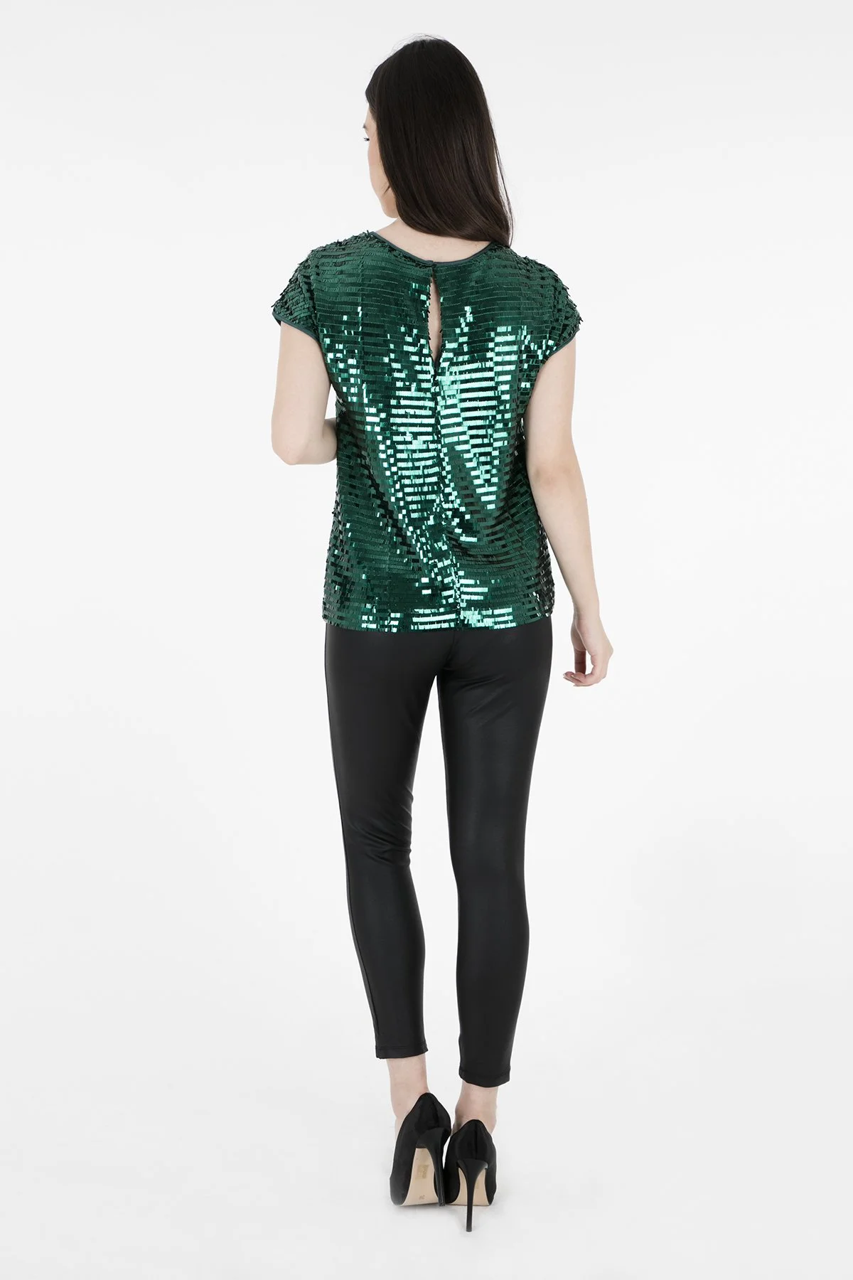ARMANI EXCHANGE Kadın Bluz 6ZYH16 YNFNZ 1833 YEŞİL - 6